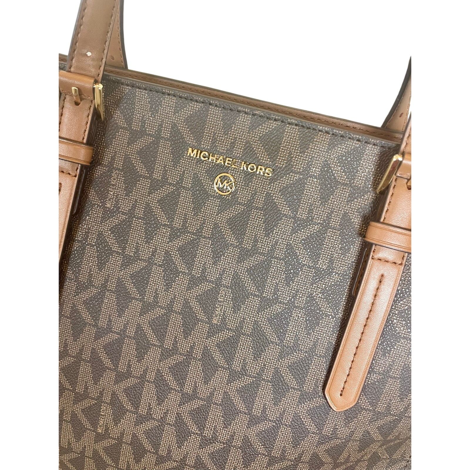 Michael Kors NEW MICHAEL KORS ARIA LARGE TOTE BAG BROWN/ACORN CARRY ALL Size ONE SIZE - 6 Thumbnail