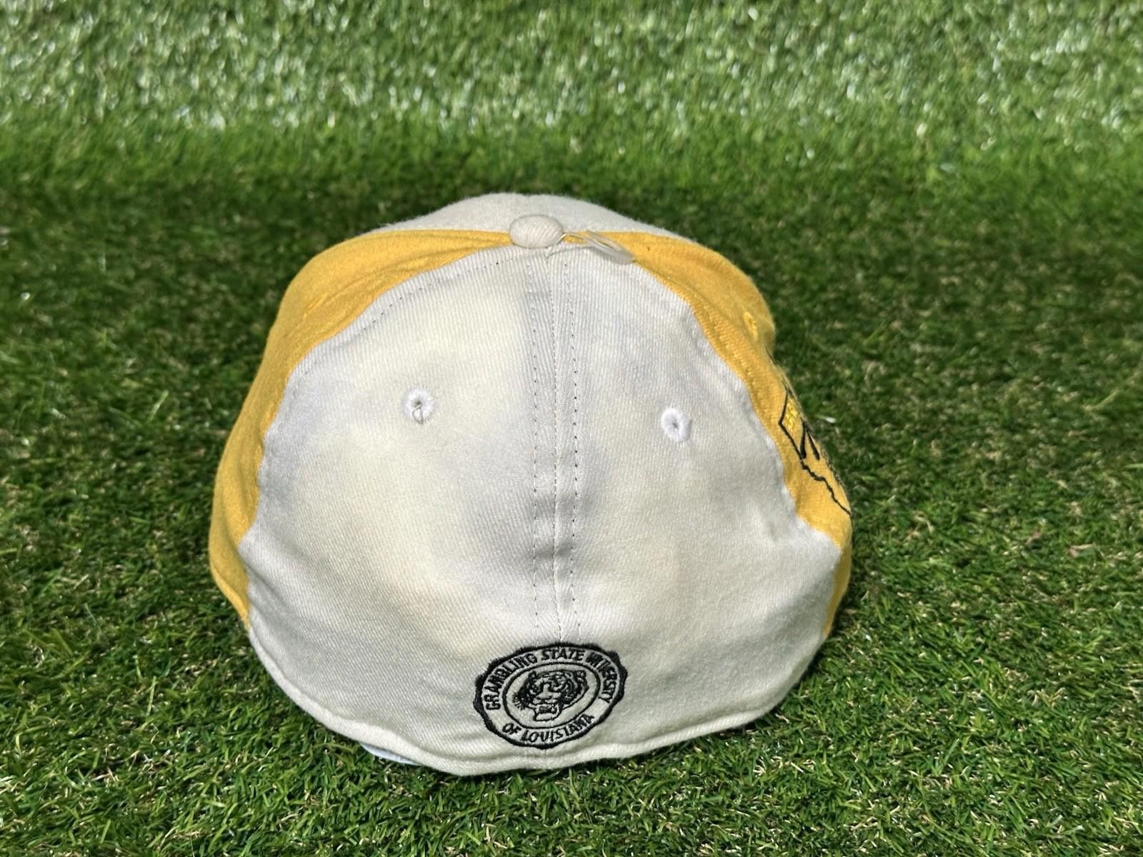 Designer Grambling Tigers Hat 100% Wool Fitted 7 3/8 VINTAGE Size ONE SIZE - 4 Thumbnail