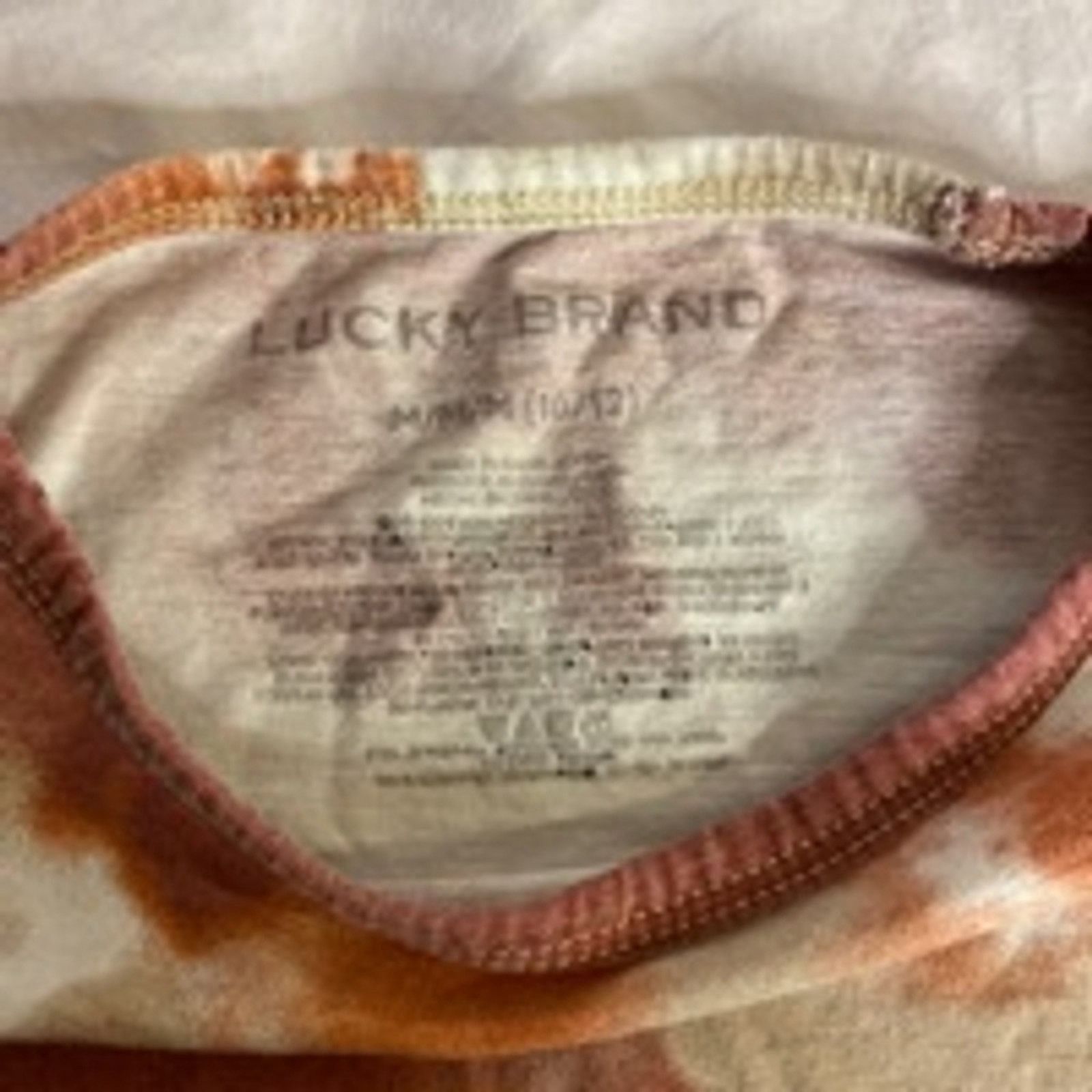 Lucky Brand Boho Grunge Tie-Dye Short Sleeve T-Shirt Lucky Brand Medium Size M / US 6-8 / IT 42-44 - 3 Thumbnail
