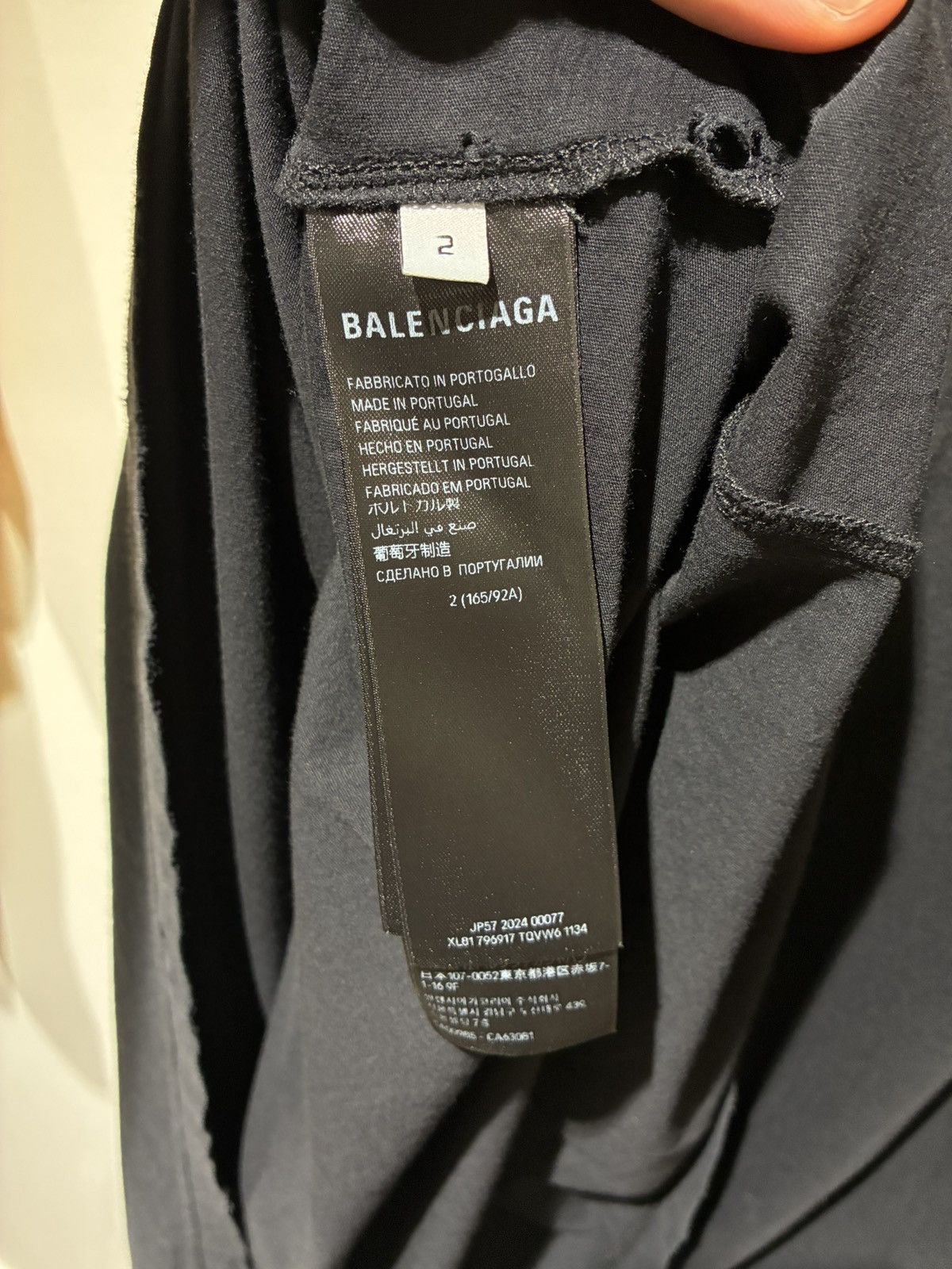Balenciaga Balenciaga Unity Burning Thin Jersey Longsleeve Size US M / EU 48-50 / 2 - 7 Thumbnail