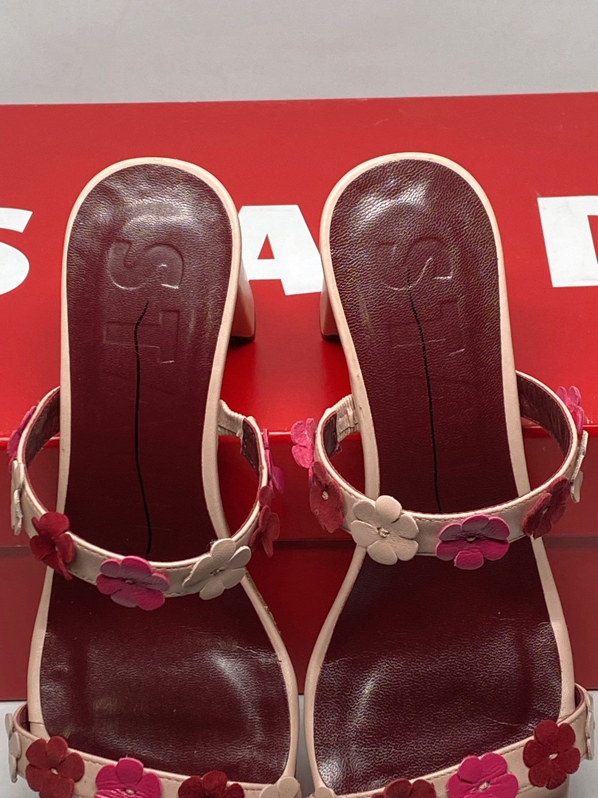 Staud STAUD Floral Leather Sandals size 36.5 Size US 6.5 / IT 36.5 - 5 Thumbnail