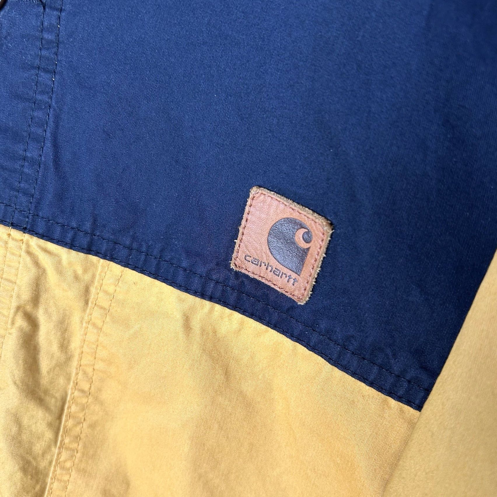 Carhartt Wip Carhartt WIP Work In Progress Clark Jacket Two Tone Corduroy Collar Fits Medium Jacket Mens Regular Corduroy Yellow Two Tone 90s? Size US M / EU 48-50 / 2 - 4 Thumbnail