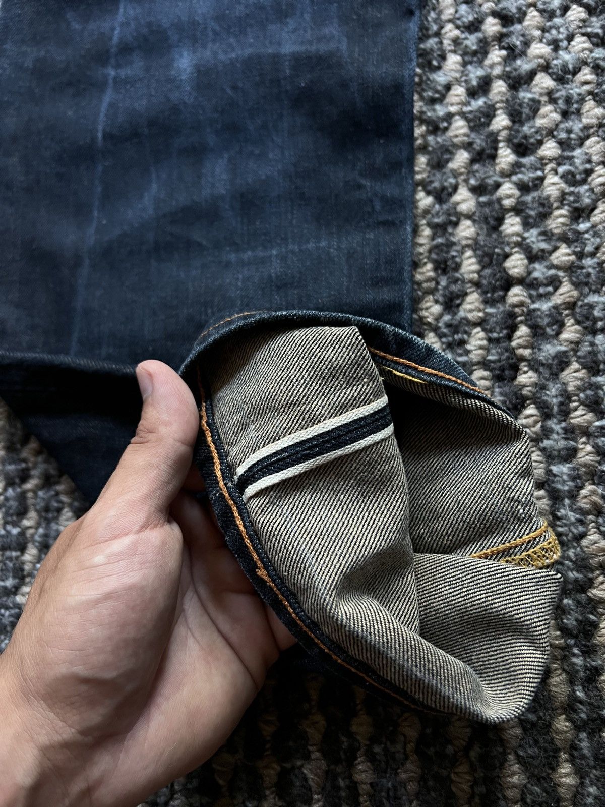 Evisu Evisu Patchwork Rare Selvedge Baggy Jeans Y2K Size US 32 / EU 48 - 3 Thumbnail