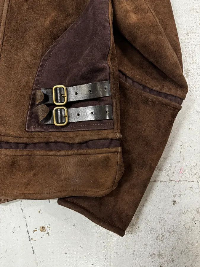 Roberto Cavalli 2000s Roberto Cavalli Fur Shearling Brown Leather Jacket Size US M / EU 48-50 / 2 - 10 Thumbnail