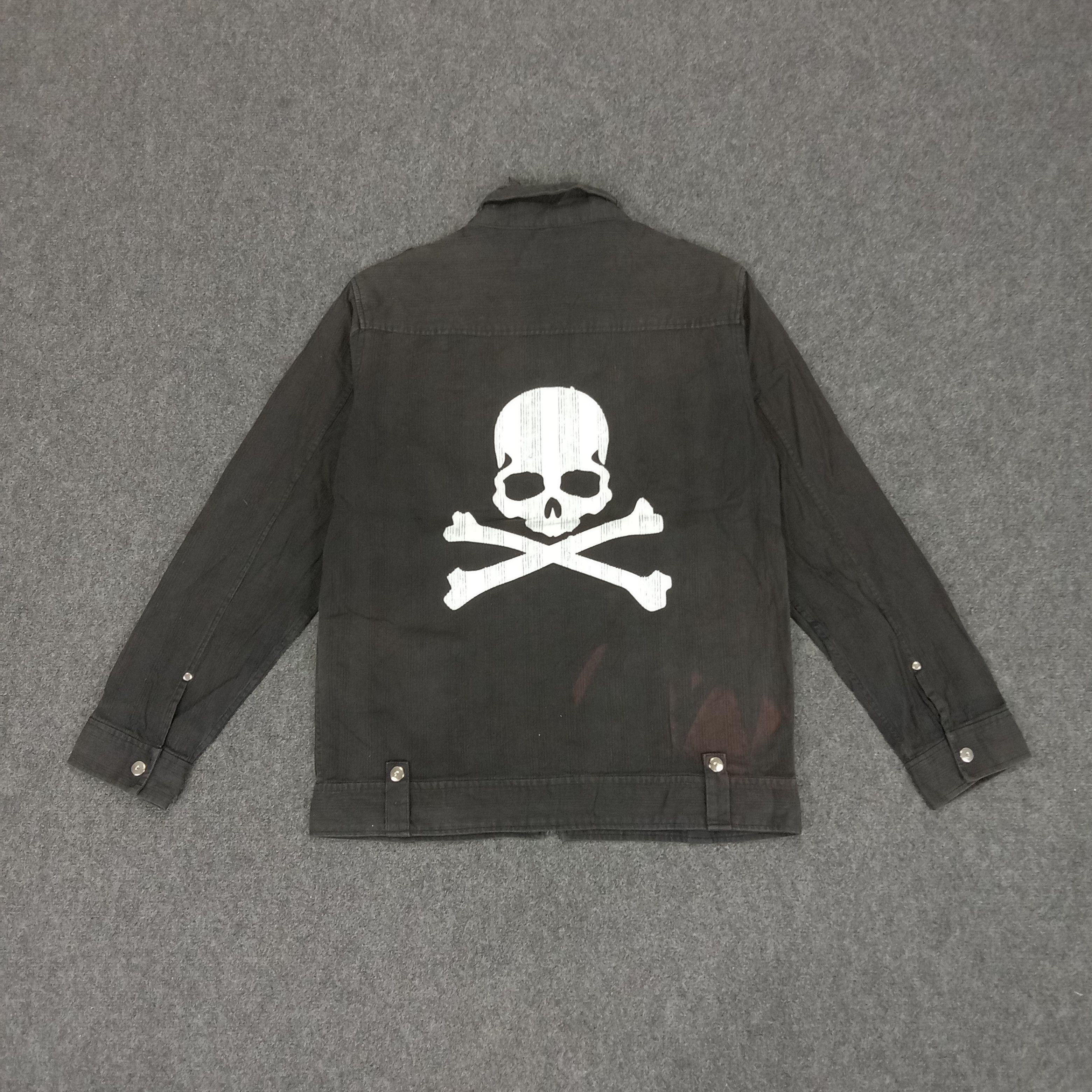 Vintage × Vision Streetwear Vision Streetwear Punk Style Skull Custom Art Jacket Size US M / EU 48-50 / 2 - 1 Thumbnail