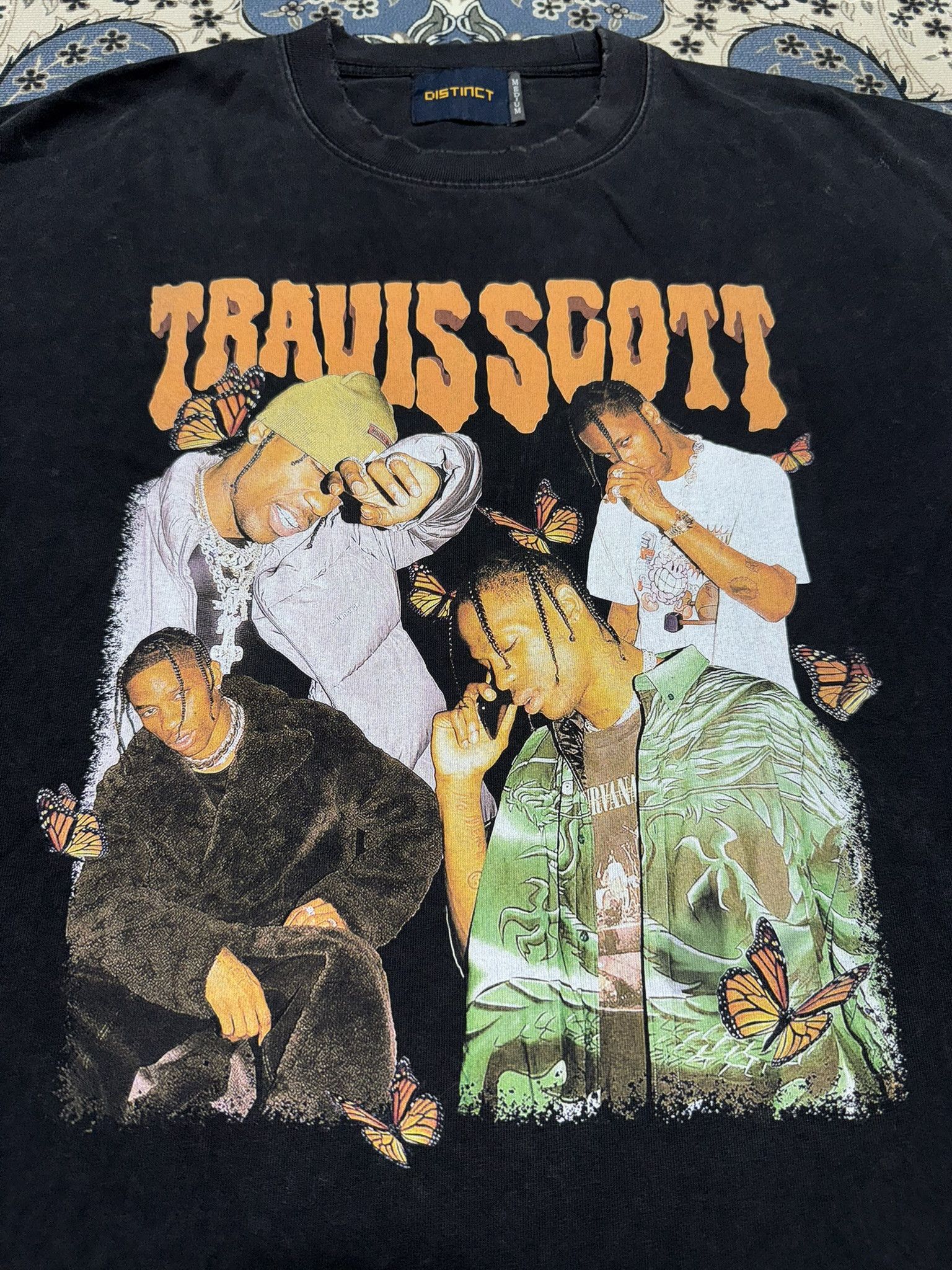 Travis Scott Travis Scott by Distinct Distressed Oversize T shirt Size US M / EU 48-50 / 2 - 2 Thumbnail