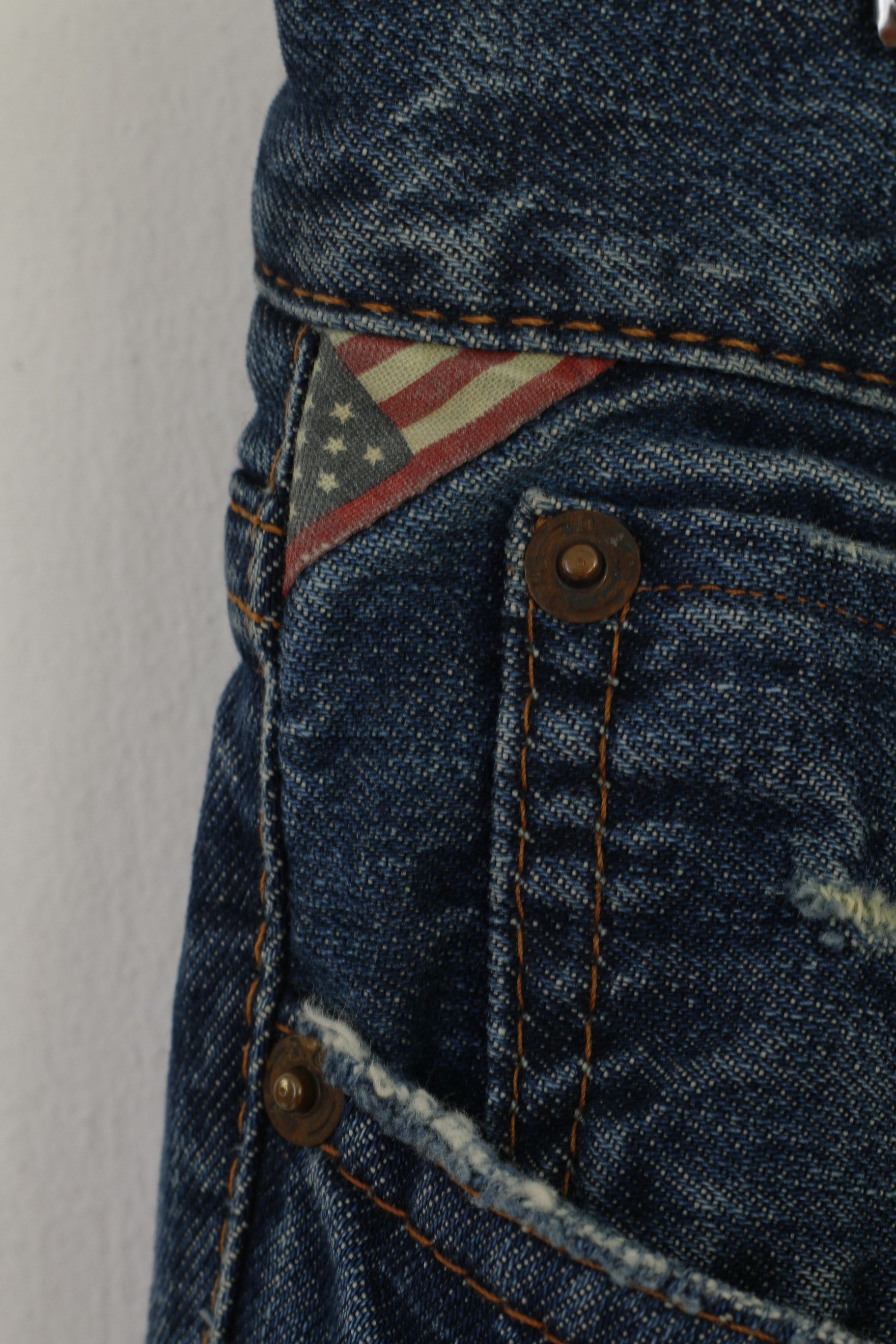 Ralph Lauren Ralph Lauren Men 32 / 32 Jeans Trousers Blue Denim 1463 Size US 32 / EU 48 - 5 Thumbnail