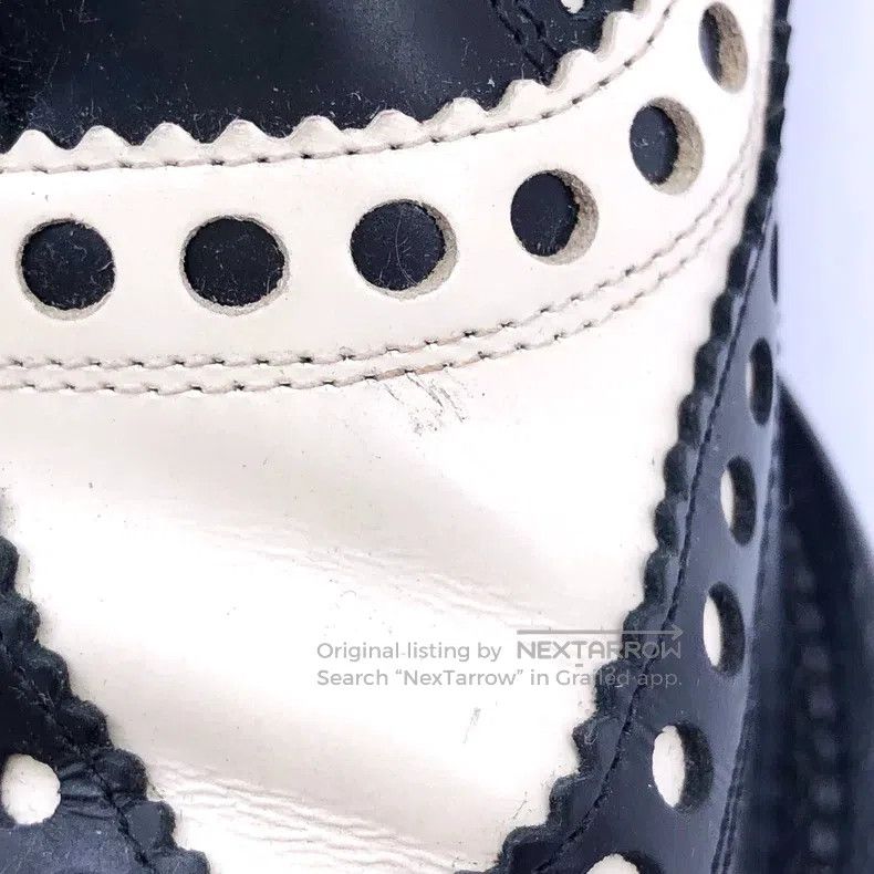 Dior Dior Black and white colour block Baroque carved lace-up c Size US 5 / IT 35 - 8 Thumbnail