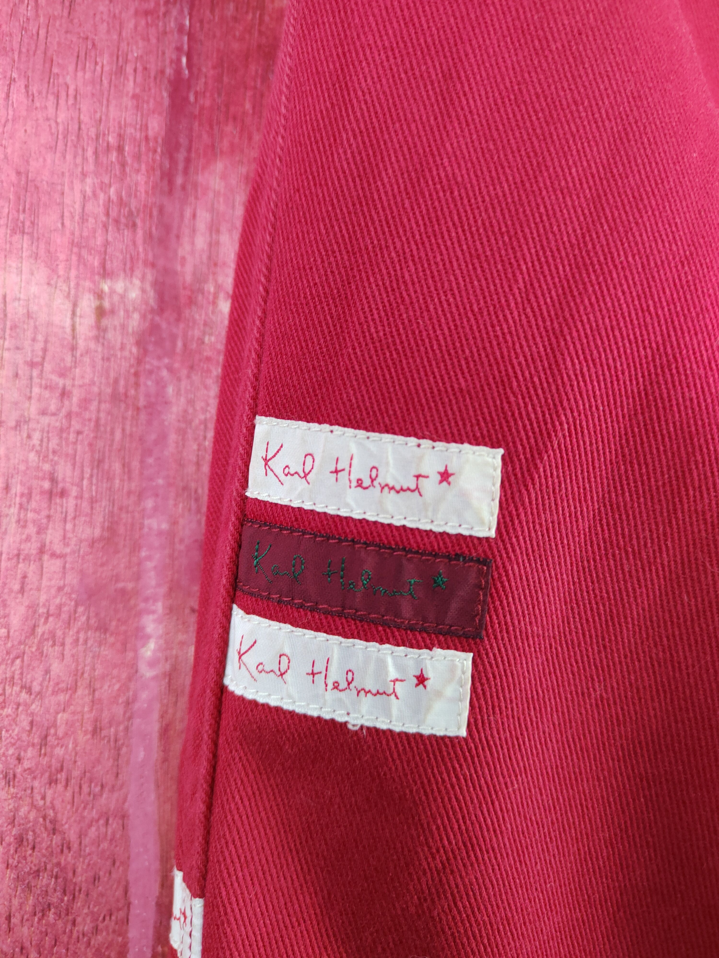 Japanese Brand Karl Helmut Red Multipocket Soft Denim #S1323 Size US 34 / EU 50 - 10 Thumbnail