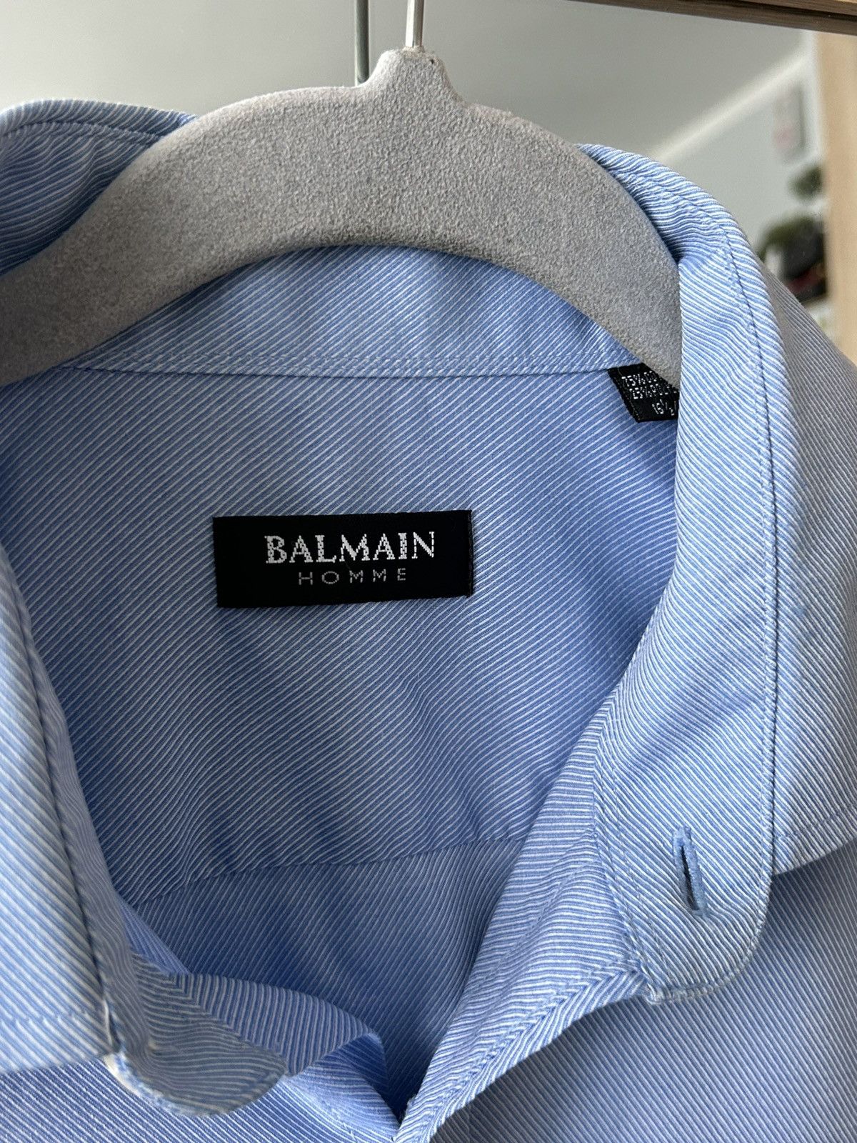 Balmain Vintage shirt Balmain homme blue large Size US M / EU 48-50 / 2 - 11 Thumbnail