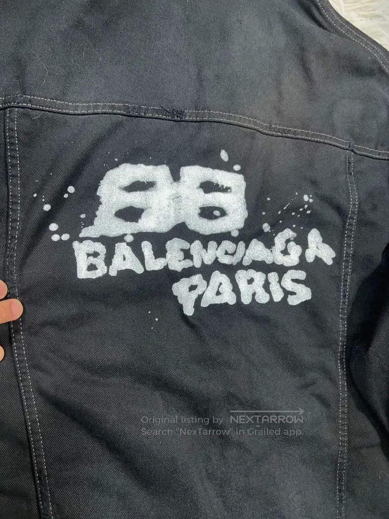 Balenciaga Balenciaga Distressed Denim Jacket, Size 1 Size US S / EU 44-46 / 1 - 3 Thumbnail