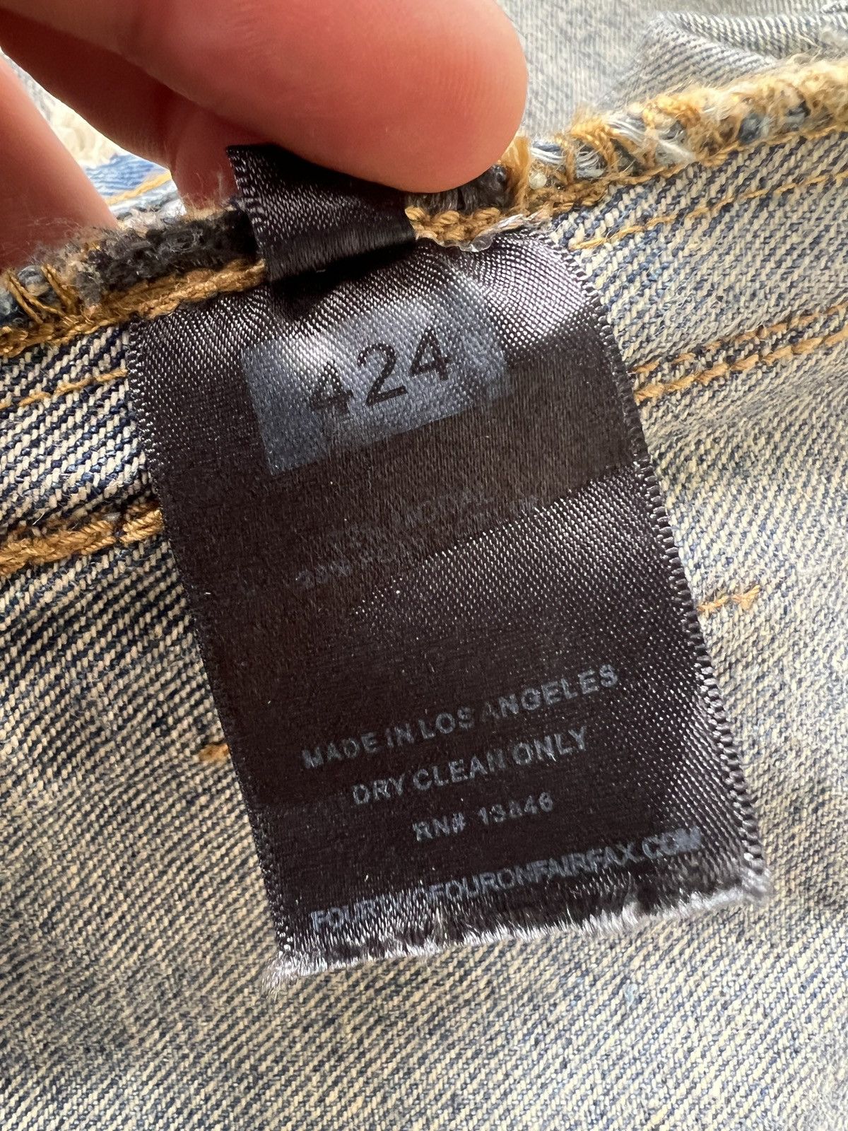 424 424 distressed denim jacket Size US L / EU 52-54 / 3 - 13 Thumbnail