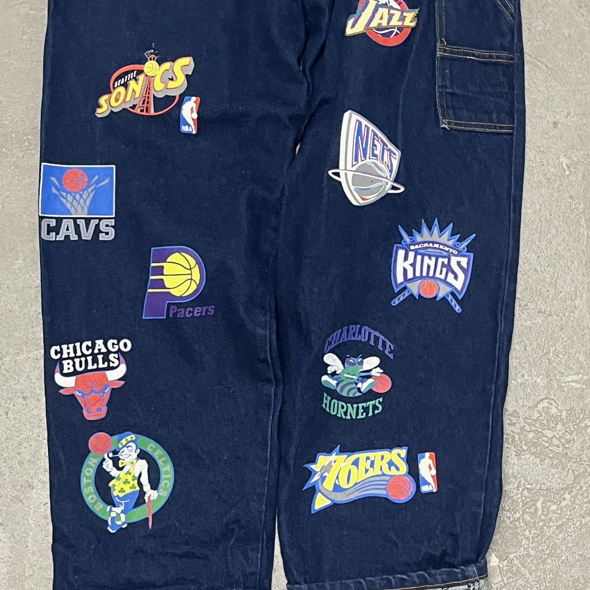 Vintage VTG 2000’s NBA Baggy Denim Jeans 32x30 Y2K Size US 32 / EU 48 - 14 Thumbnail