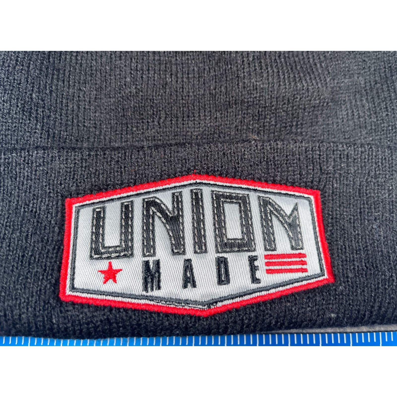 Vintage VINTAGE? No, Actually: Union Made Beanie Toque Adult One Size Black Knit 100% Acrylic Made USA Size ONE SIZE - 2 Thumbnail