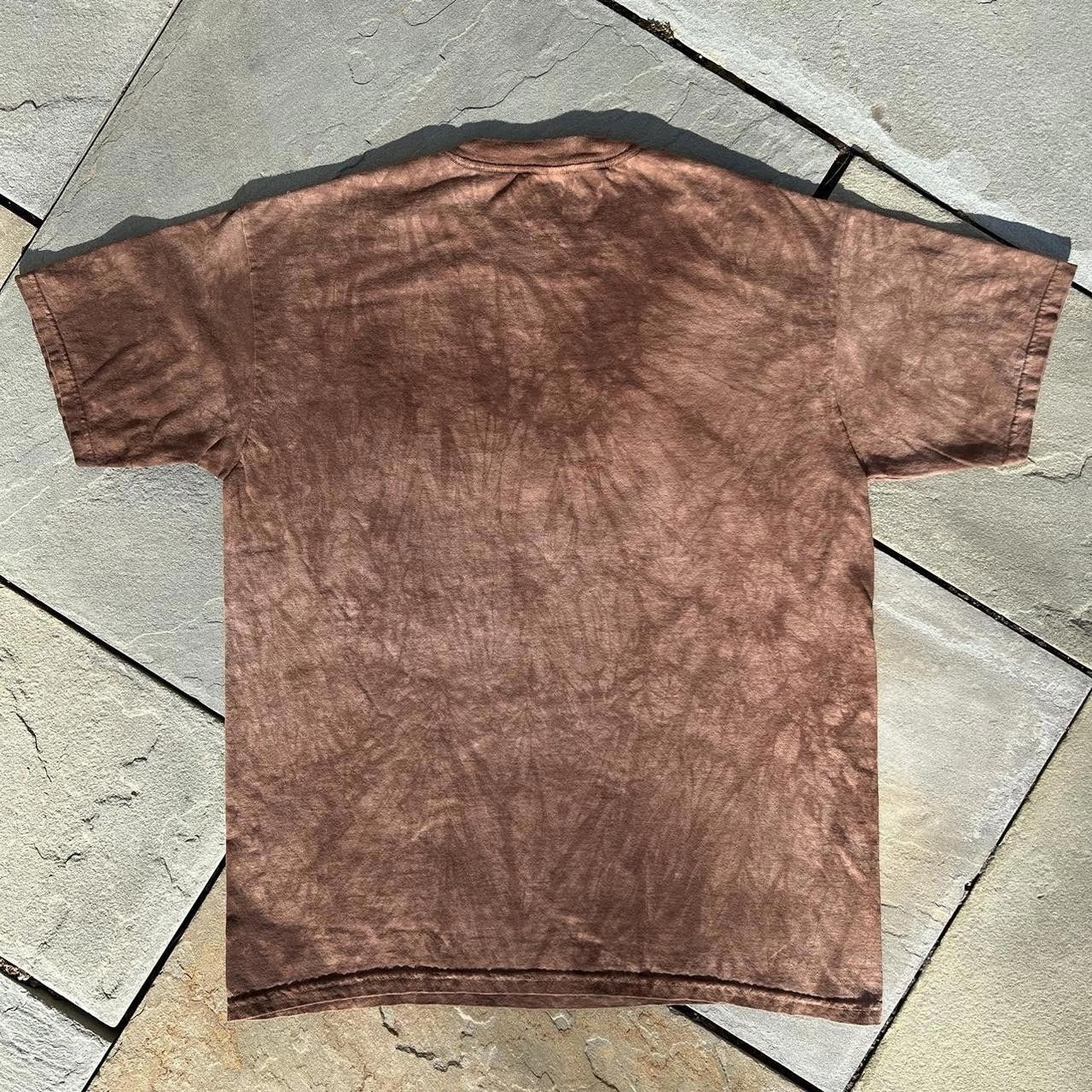 The Mountain American Flag Wolf Brown Dye T-Shirt Size US XL / EU 56 / 4 - 2 Thumbnail