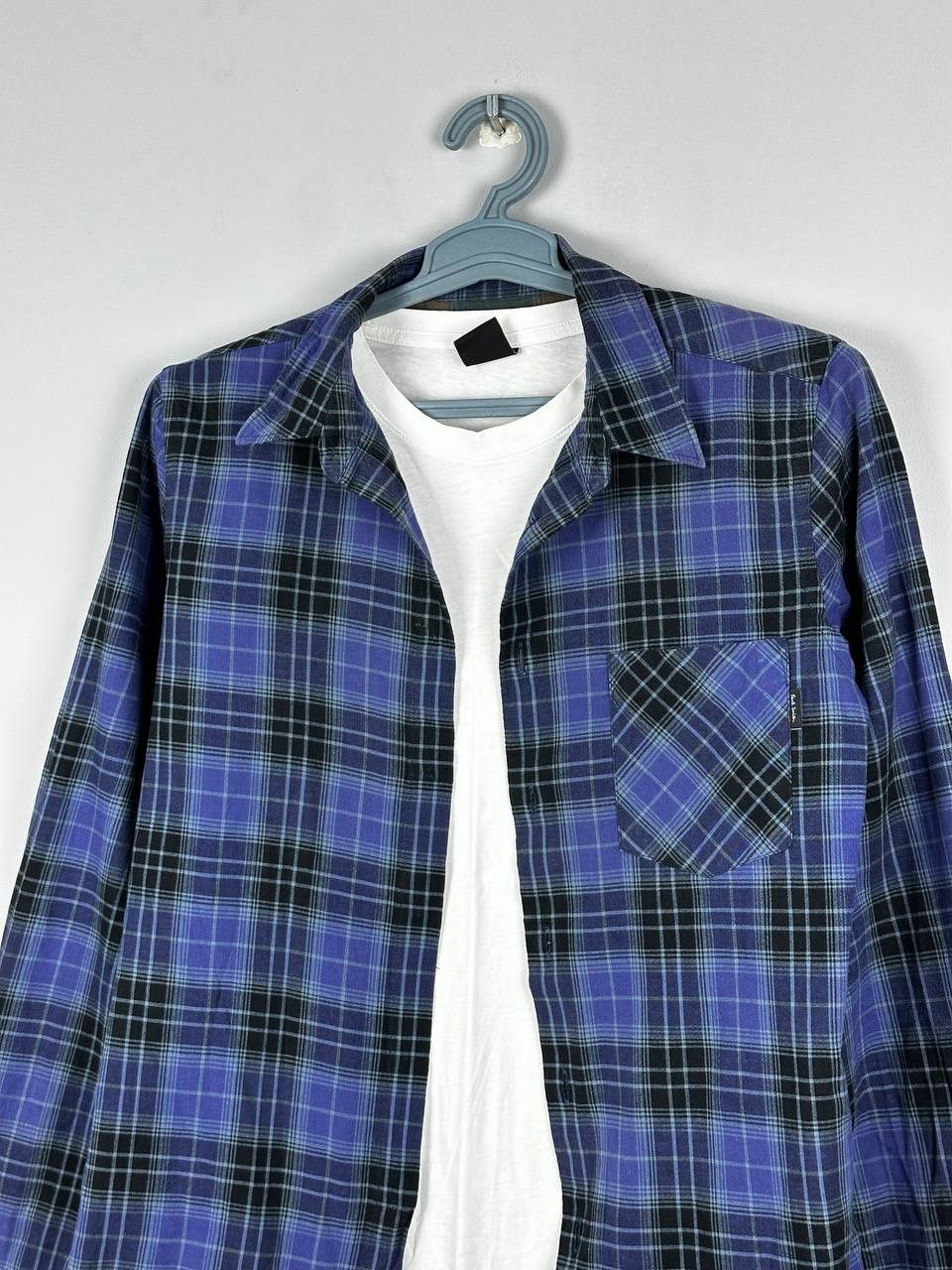 Paul Smith Paul Smith Casual Blue Check Designer Shirt Size M Size US M / EU 48-50 / 2 - 3 Thumbnail