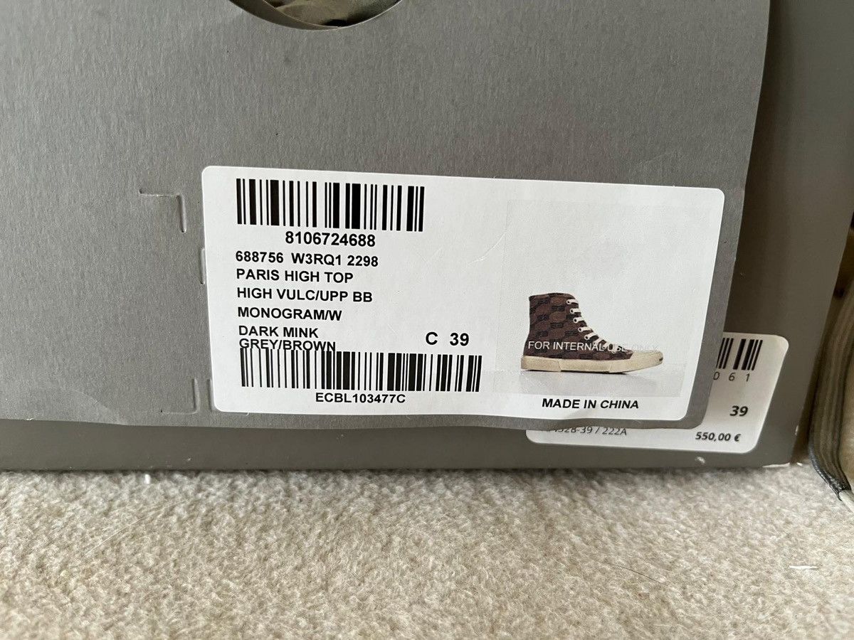 Balenciaga Balenciaga Paris Logo Hightop Sneaker Sz.39 Size US 6 / EU 39 - 7 Thumbnail