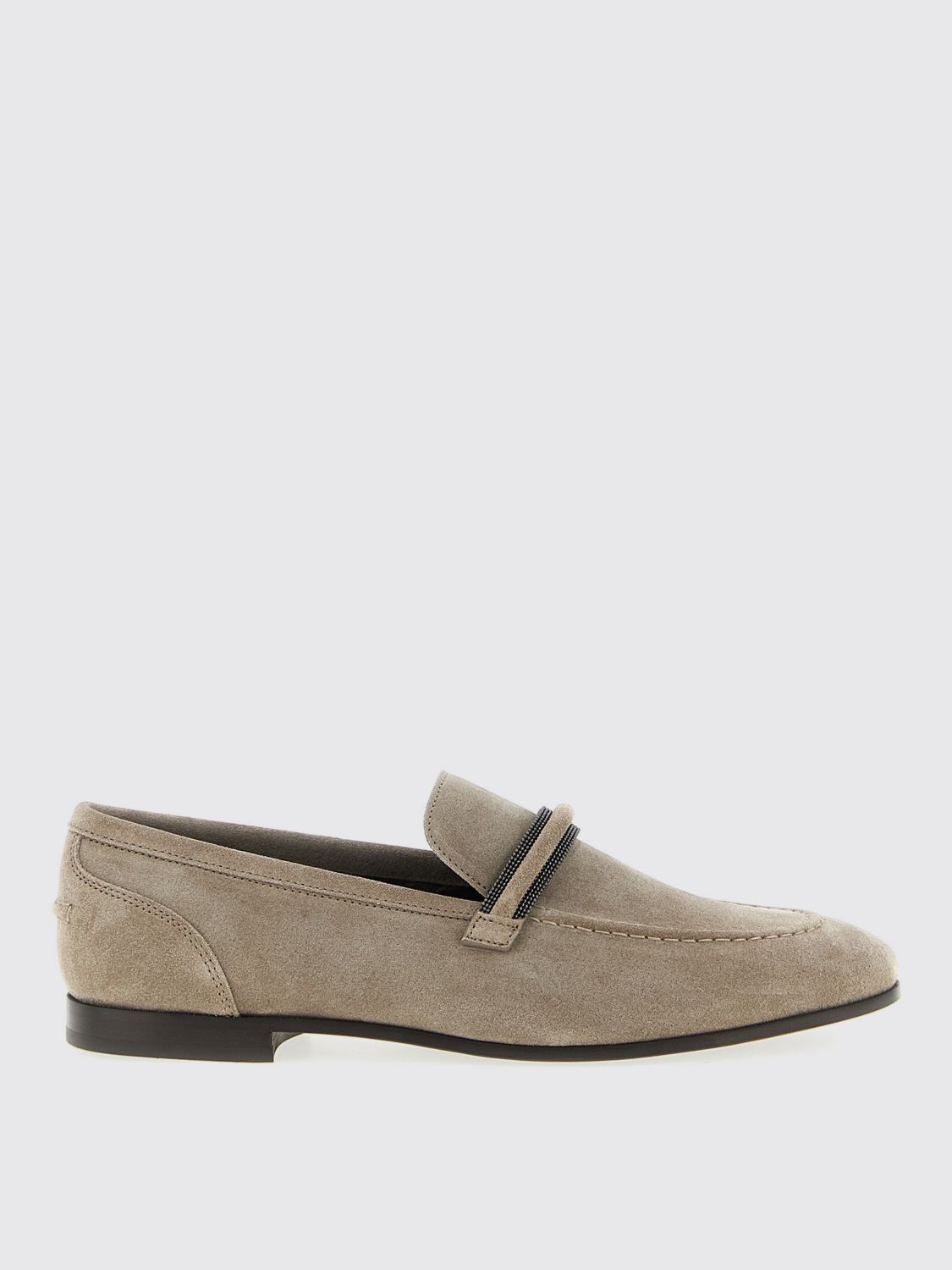 Brunello Cucinelli Brunello Cucinelli Loafers Woman Grey Size US 7 / IT 37 - 1 Thumbnail