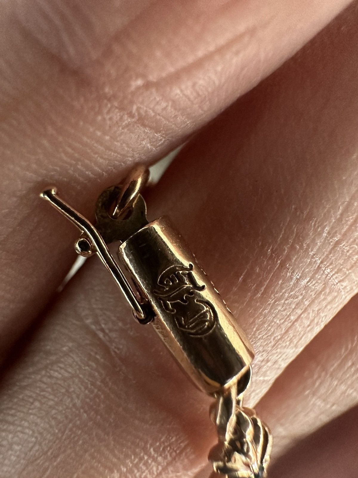 Chrome Hearts 🔥Chrome Hearts 22K Tiny CH Plus Emerald Bracelet🔥 Size ONE SIZE - 2 Thumbnail