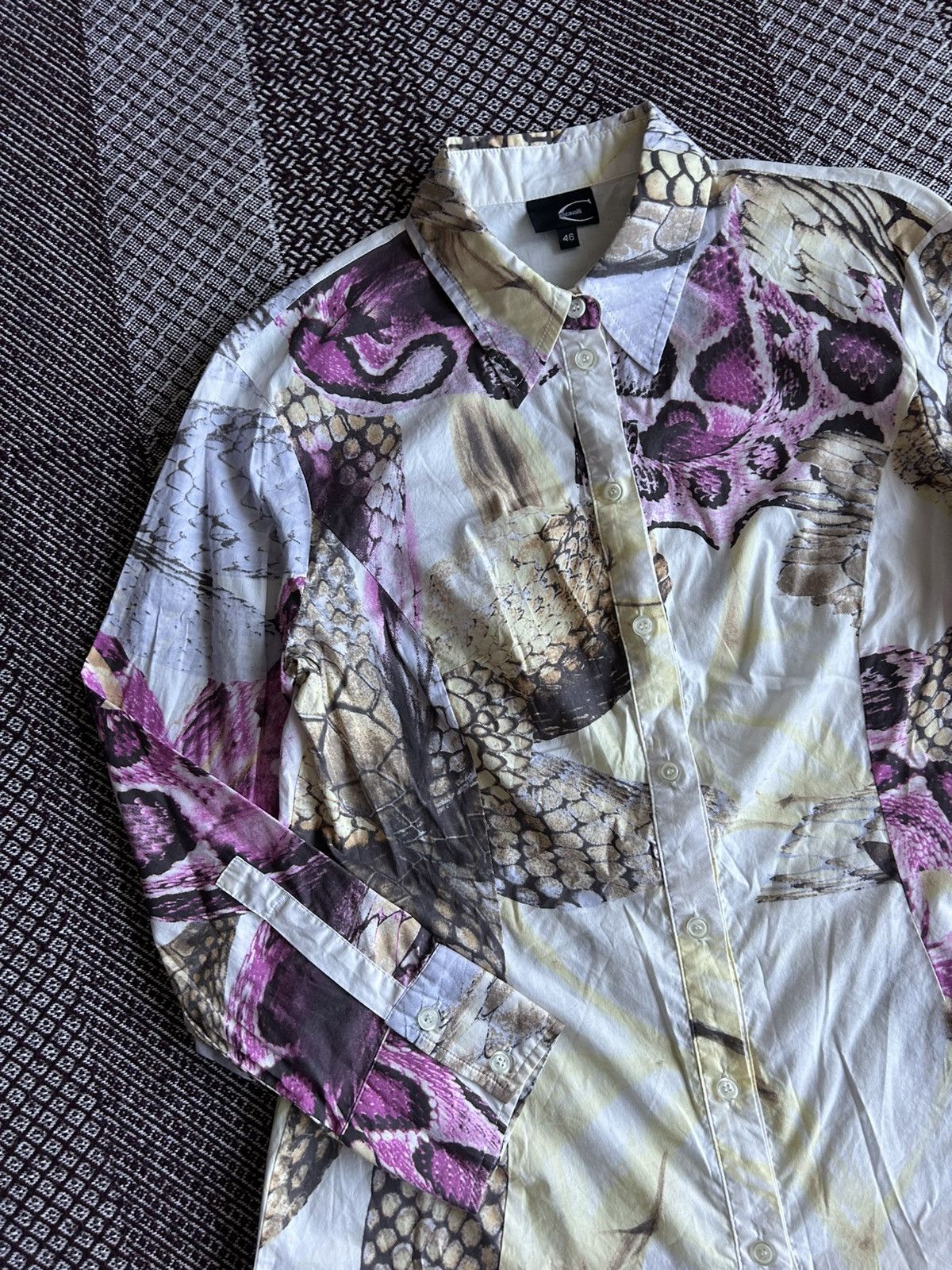 Just Cavalli Vintage Roberto Cavalli Luxury Women Shirt Solid Style Sz 46 Size L / US 10 / IT 46 - 6 Thumbnail