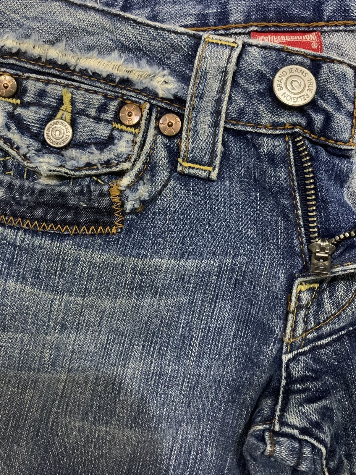 Beauty Beast × If Six Was Nine × True Religion 🔥Flare🔥 Vintage True Religion Section Joey Patches Jeans Size 26" / US 2 / IT 38 - 10 Thumbnail