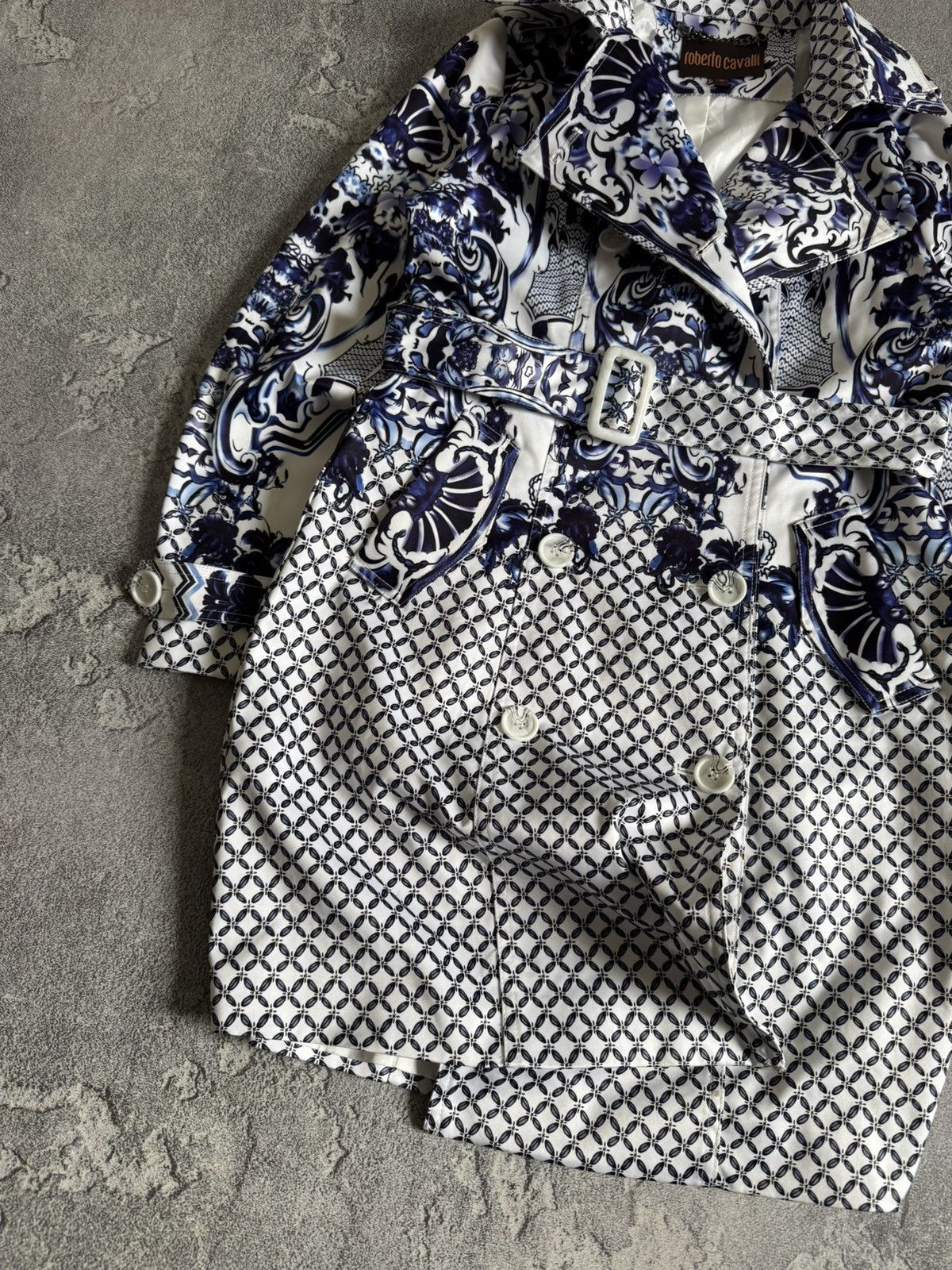 Cavalli Class × Just Cavalli × Roberto Cavalli Roberto Cavalli 40size all Printed flowers 🌺 coat jacket Size S / US 4 / IT 40 - 2 Thumbnail