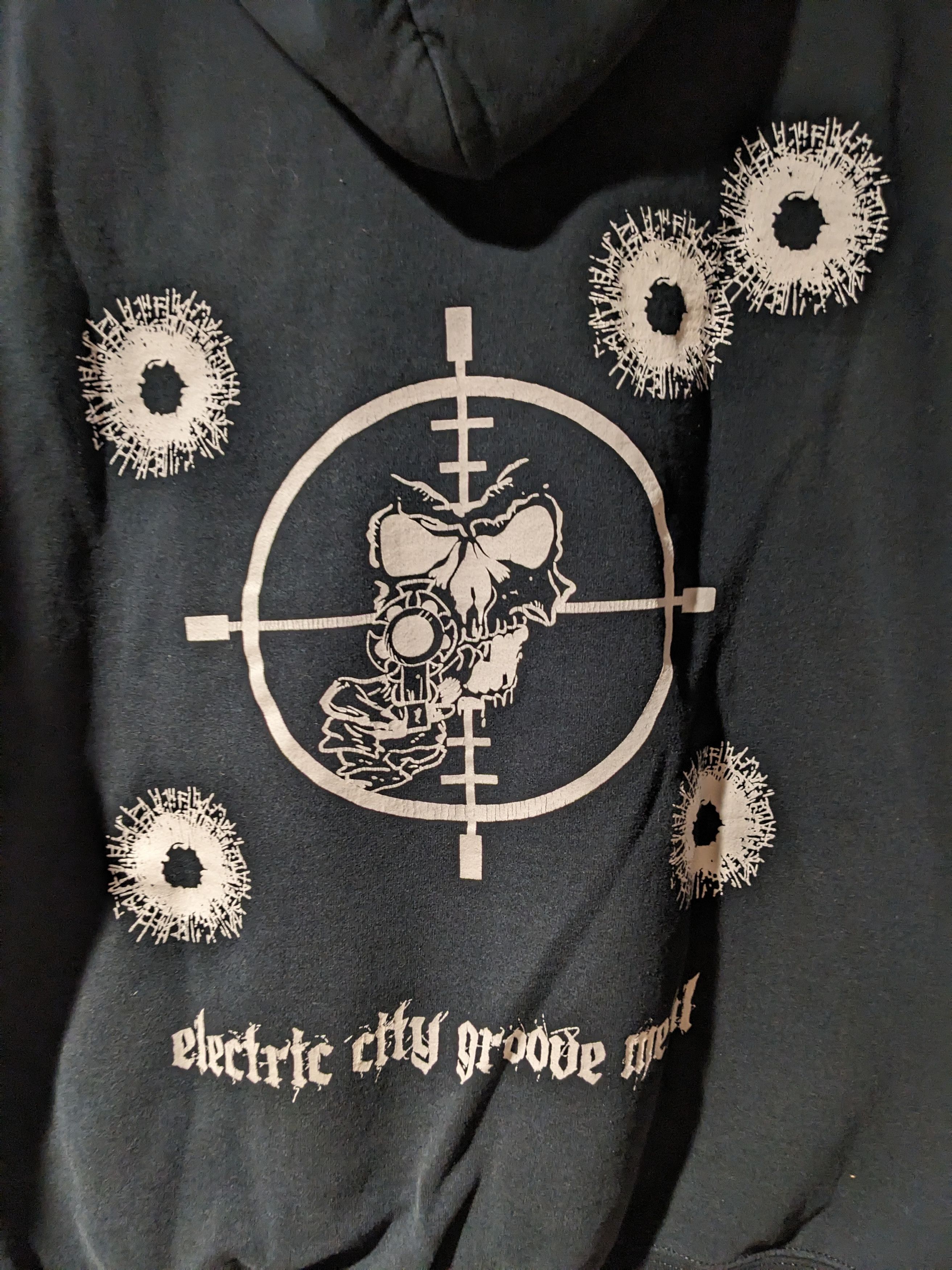 Band Tees × Vintage Vintage Y2K Threat Point Scranton Pennsylvania Thrash Hoodie Size US L / EU 52-54 / 3 - 8 Thumbnail