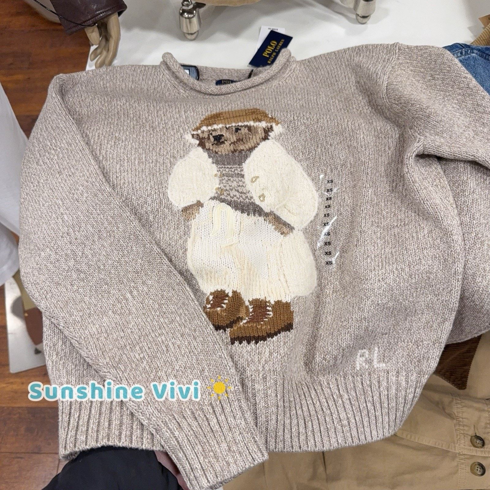 Ralph Lauren Purple Label NWT Ralph Lauren Woman Polo Bear Cotton Roll-Neck Jumper Size US M / EU 48-50 / 2 - 1 Thumbnail