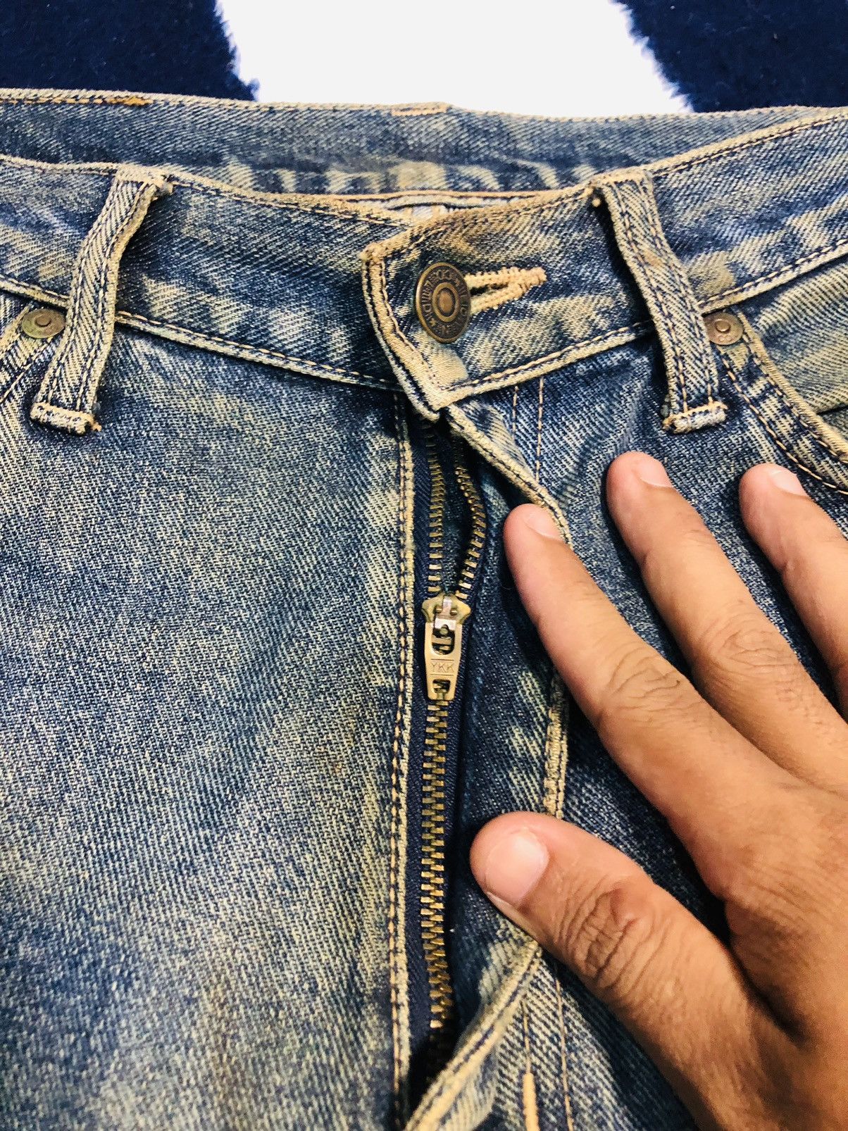 Edwin × Japanese Brand Edwin Distressed Jeans (1) Size US 31 - 7 Thumbnail