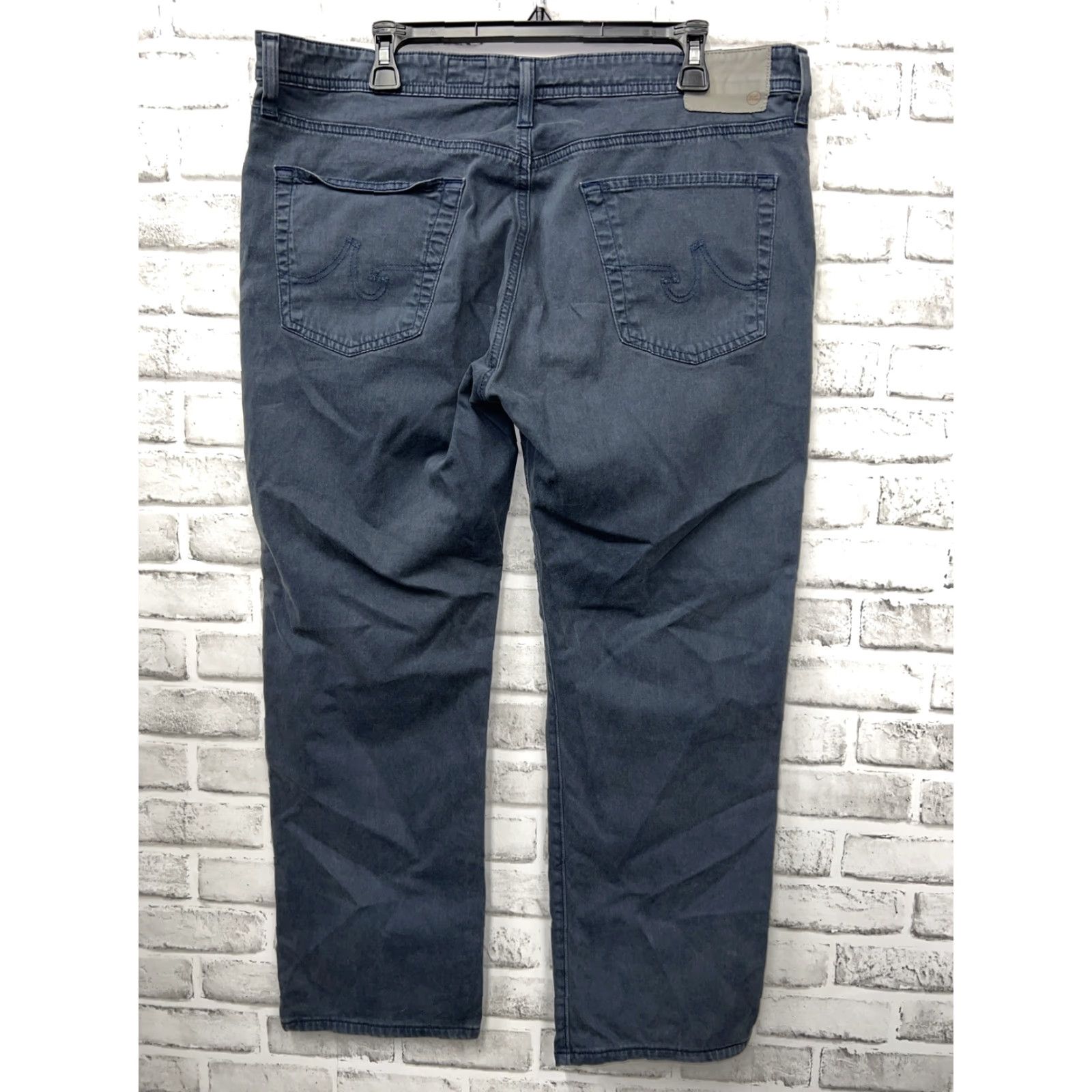 Vintage AG The Graduate Pants Mens 36x34 Chino Blue Size US 36 / EU 52 - 4 Thumbnail