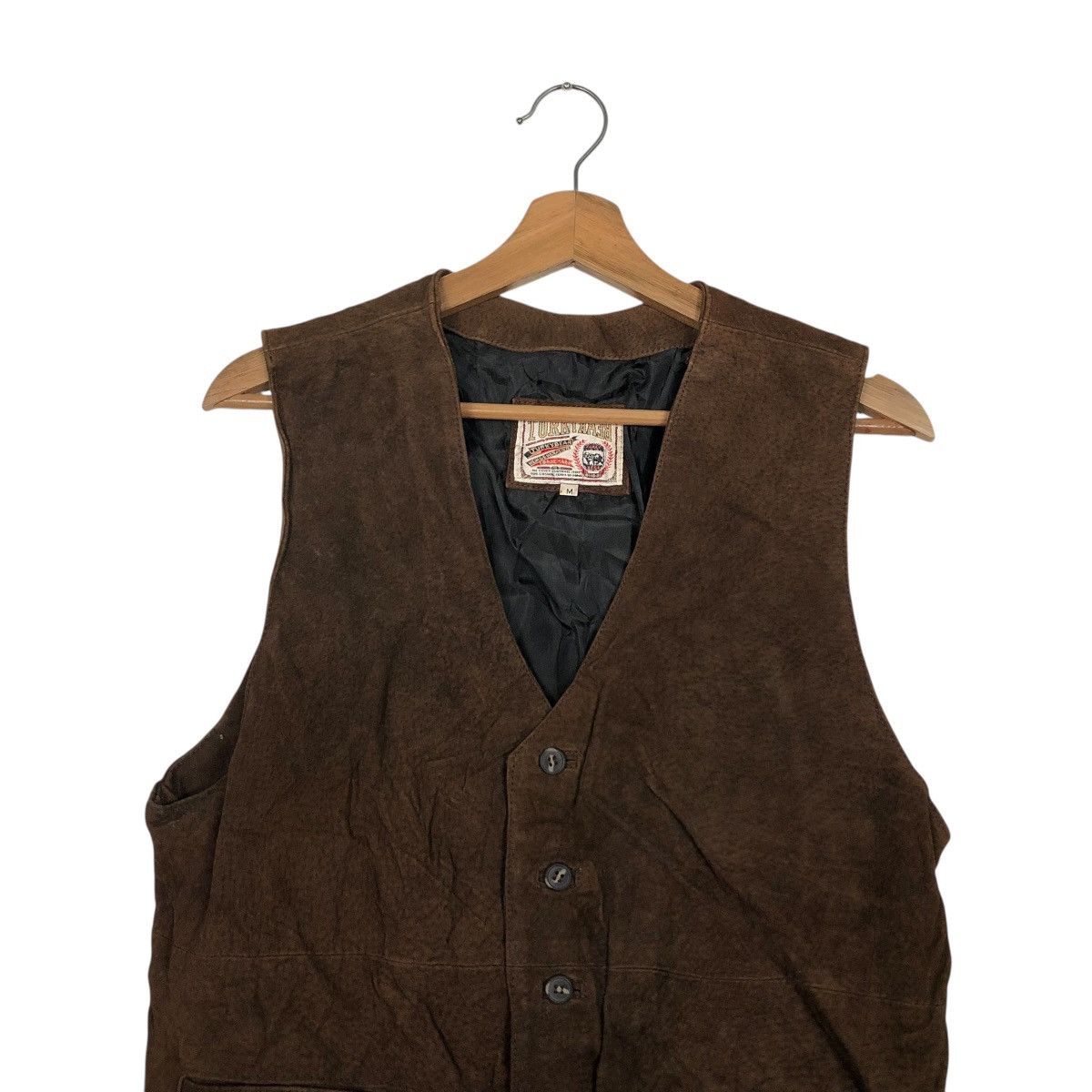 Japanese Brand 🔥VINTAGE GENUINE LEATHER VEST BIKET JACKET TURKY BEAR Size US M / EU 48-50 / 2 - 5 Thumbnail