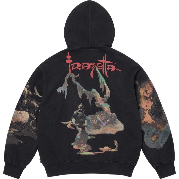 Supreme Supreme/Frank Frazetta Zip Up Hooded Sweatshirt | Grailed