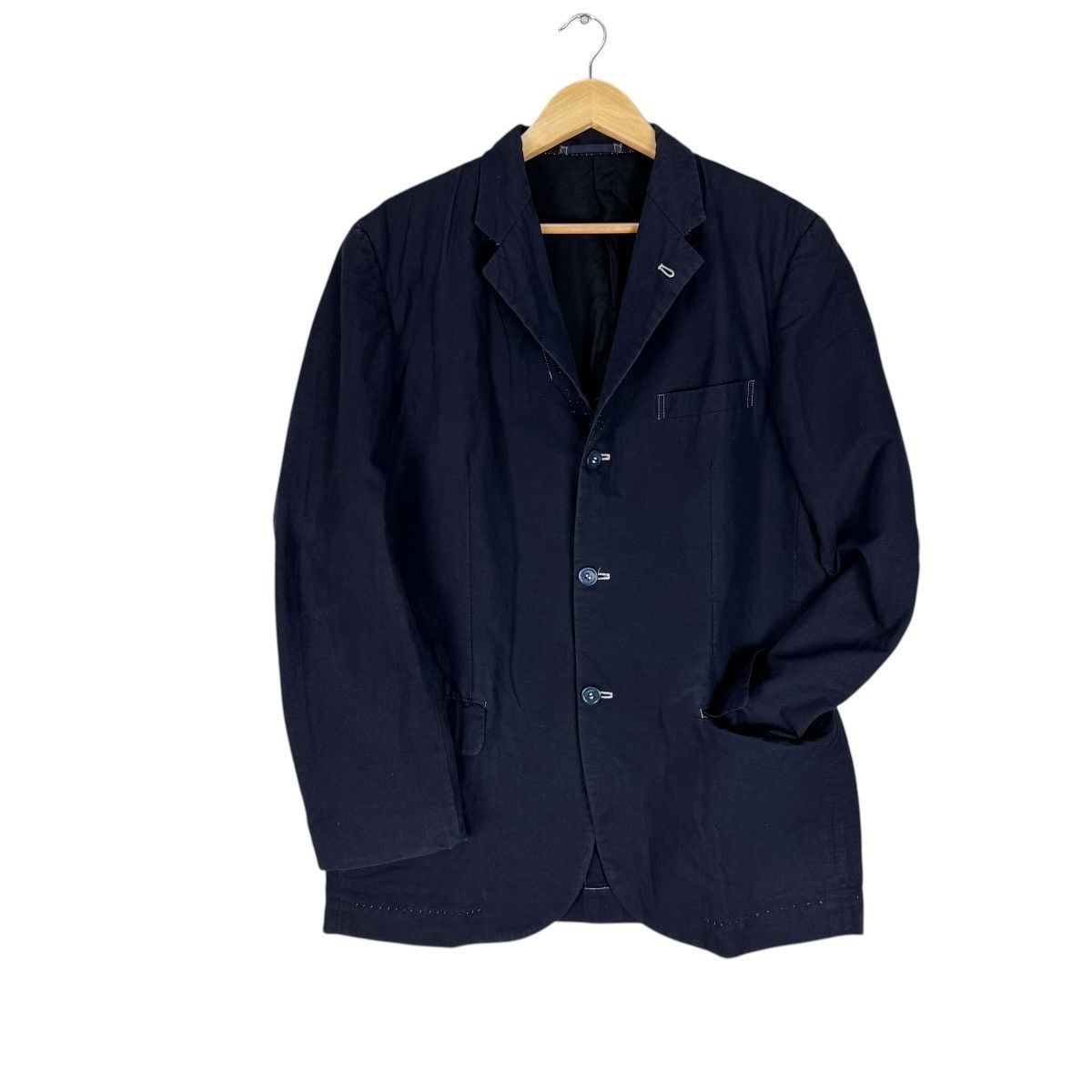 Comme des Garcons Homme 🌟CDG HOMME AW2000 INDIGO BLAZER COAT Size US M / EU 48-50 / 2 - 1 Thumbnail
