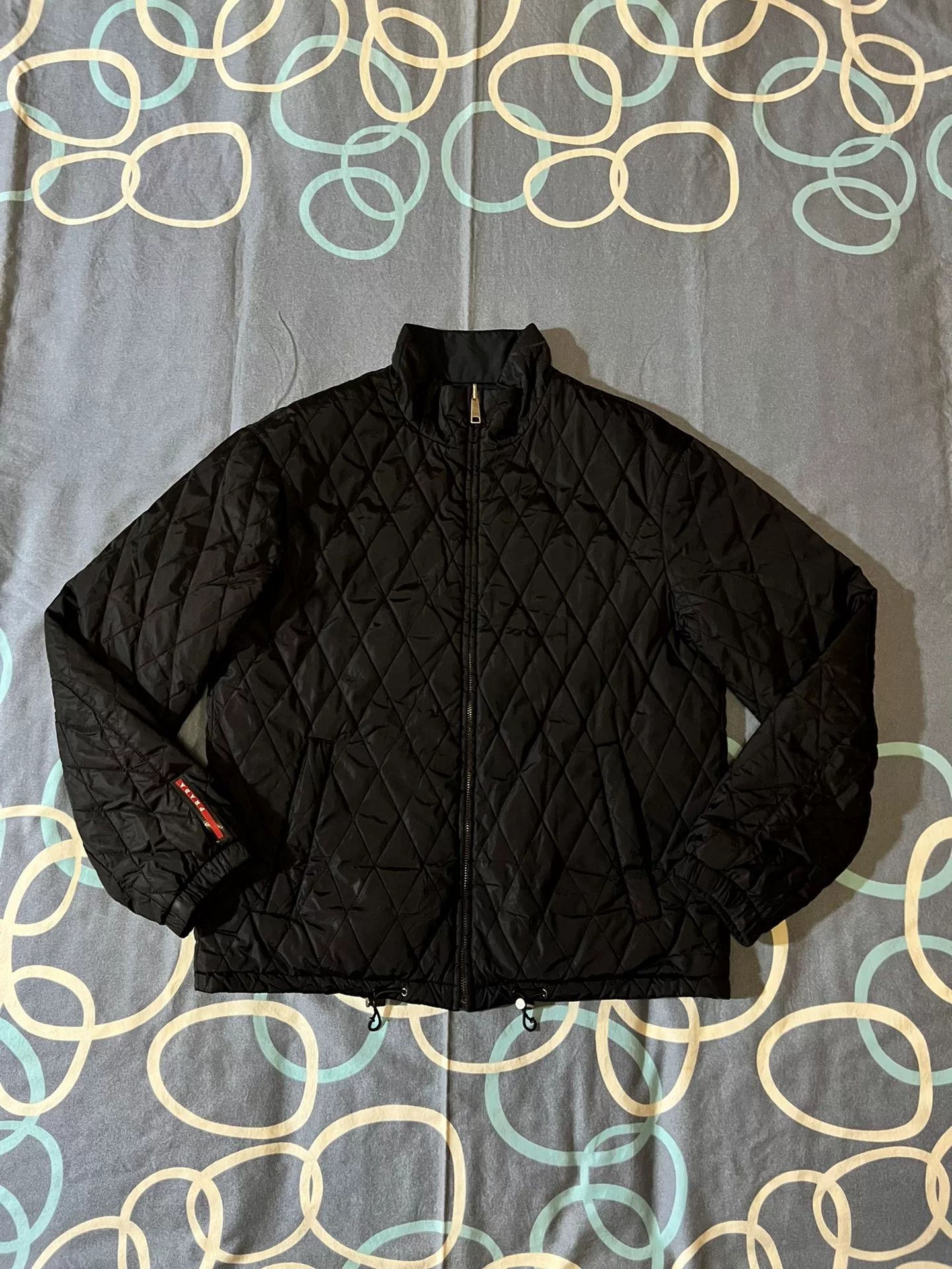 Prada prada reversible cotton jacket with logo stripe Size US XXL / EU 58 / 5 - 1 Thumbnail