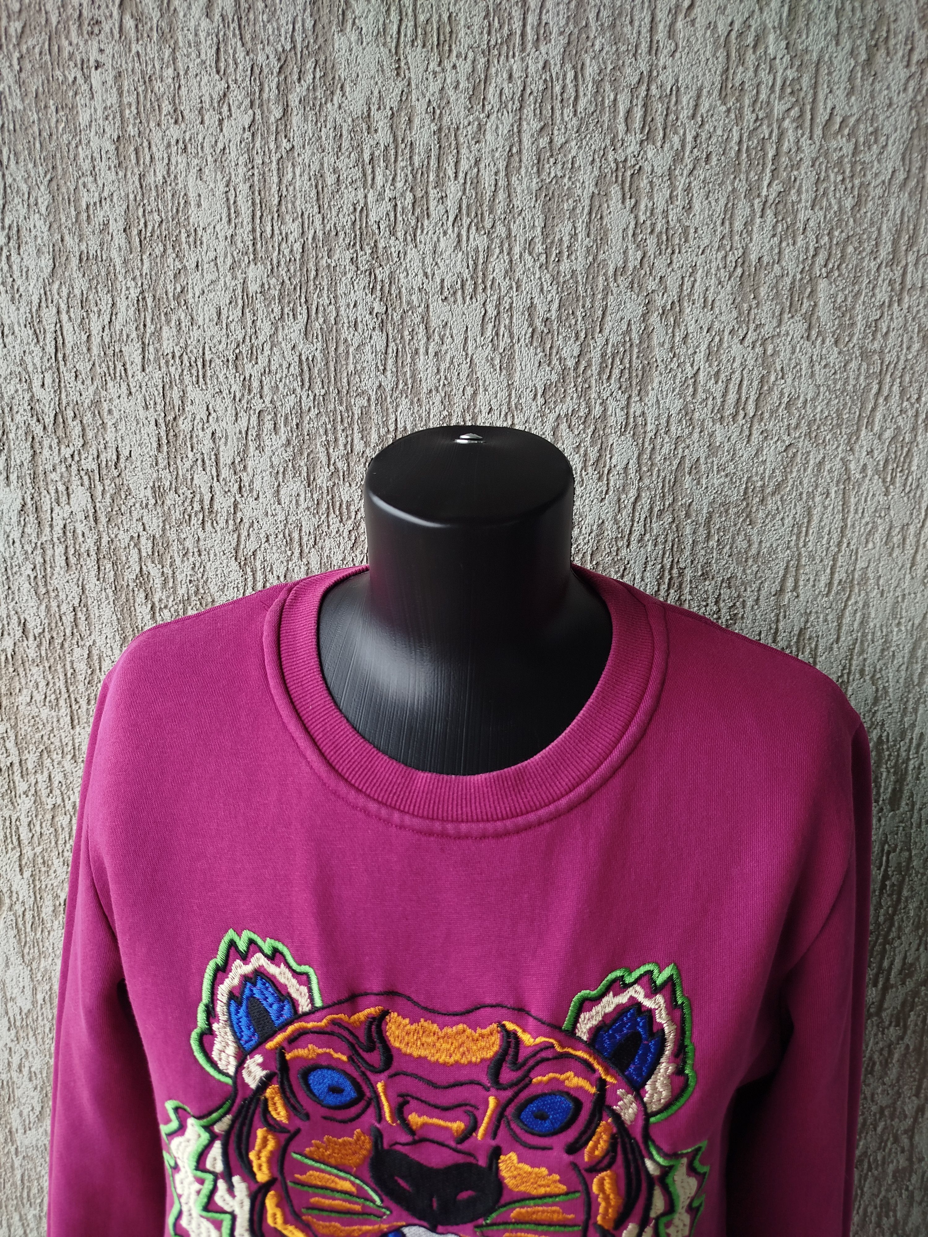 Kenzo Sweatshirt Tiger Head Embroidery Cotton Vintage Size M Size M / US 6-8 / IT 42-44 - 3 Thumbnail