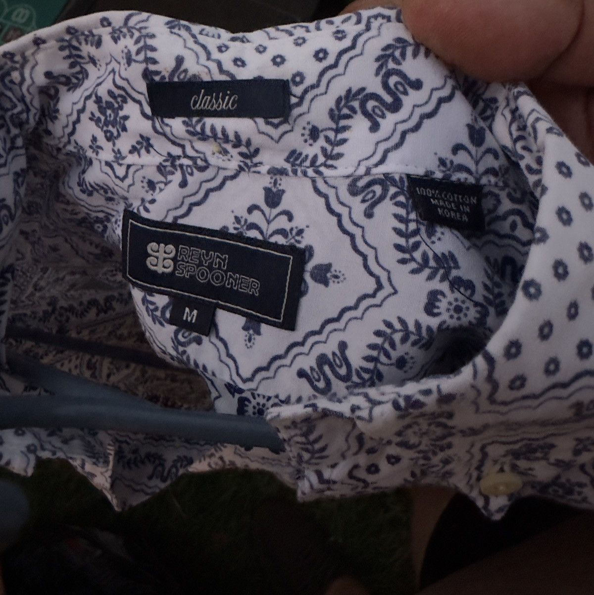Reyn Spooner PreOwned Reyn Spooner Classic Hawaiian Print Blue Men's M Size US M / EU 48-50 / 2 - 4 Thumbnail