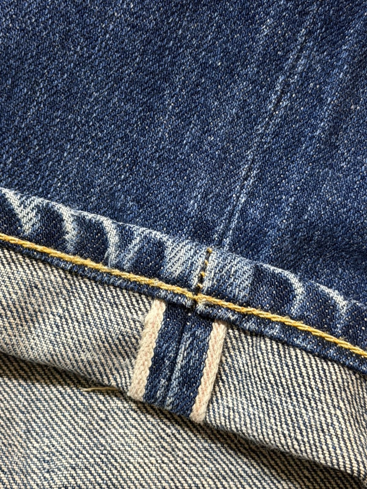 *A VONTADE Vintage 90s A Vontade Sanforized Selvedge Blue Faded Wash Size US 30 / EU 46 - 7 Thumbnail