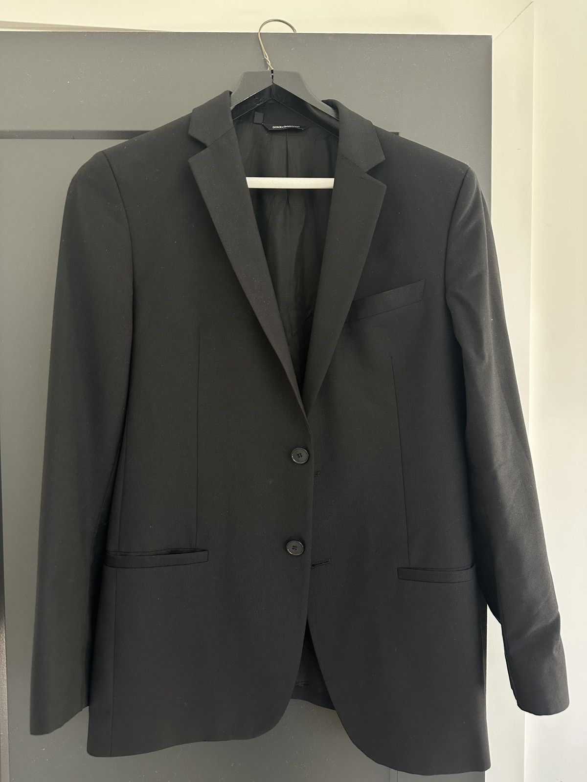 Dolce & Gabbana Black Wool Suit Size 38R - 1 Thumbnail