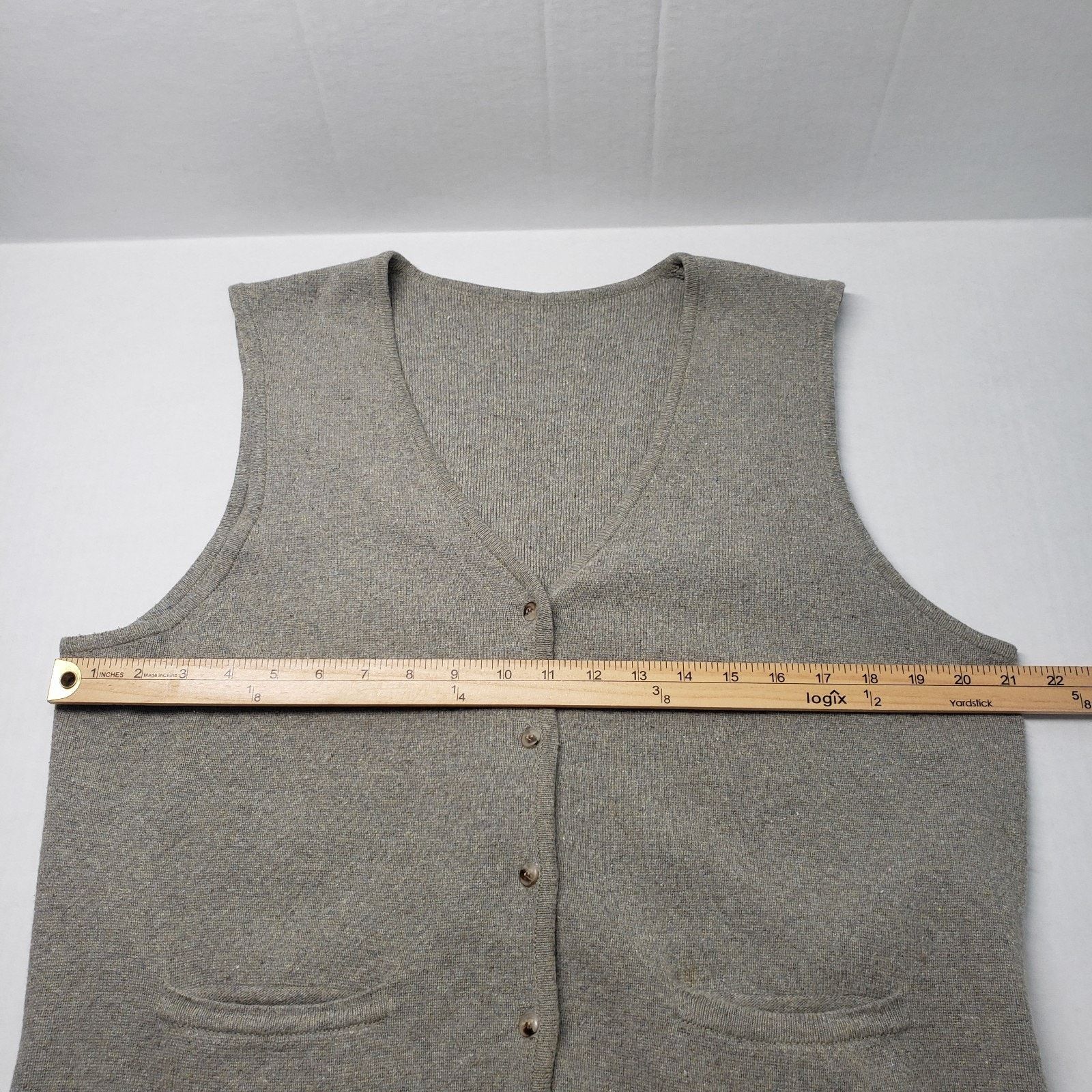 Esprit Vintage Esprit Sweater Vest Mens Medium Gray Sleeveless Size US M / EU 48-50 / 2 - 5 Thumbnail