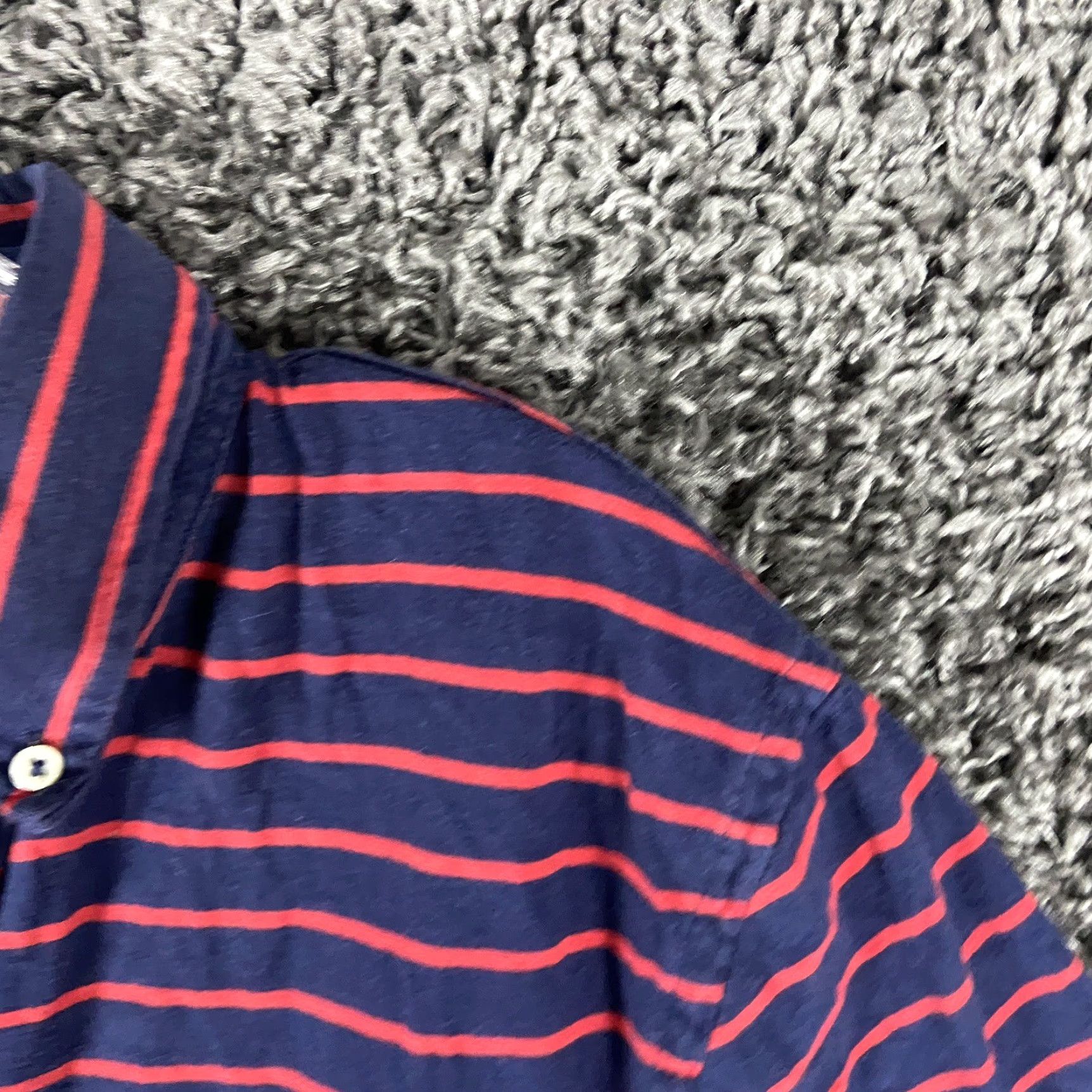 Ralph Lauren VINTAGE Ralph Lauren Polo Shirt Men M Blue Red Striped Polo Mens Medium Blue Striped 90s Theme? Size US M / EU 48-50 / 2 - 5 Thumbnail
