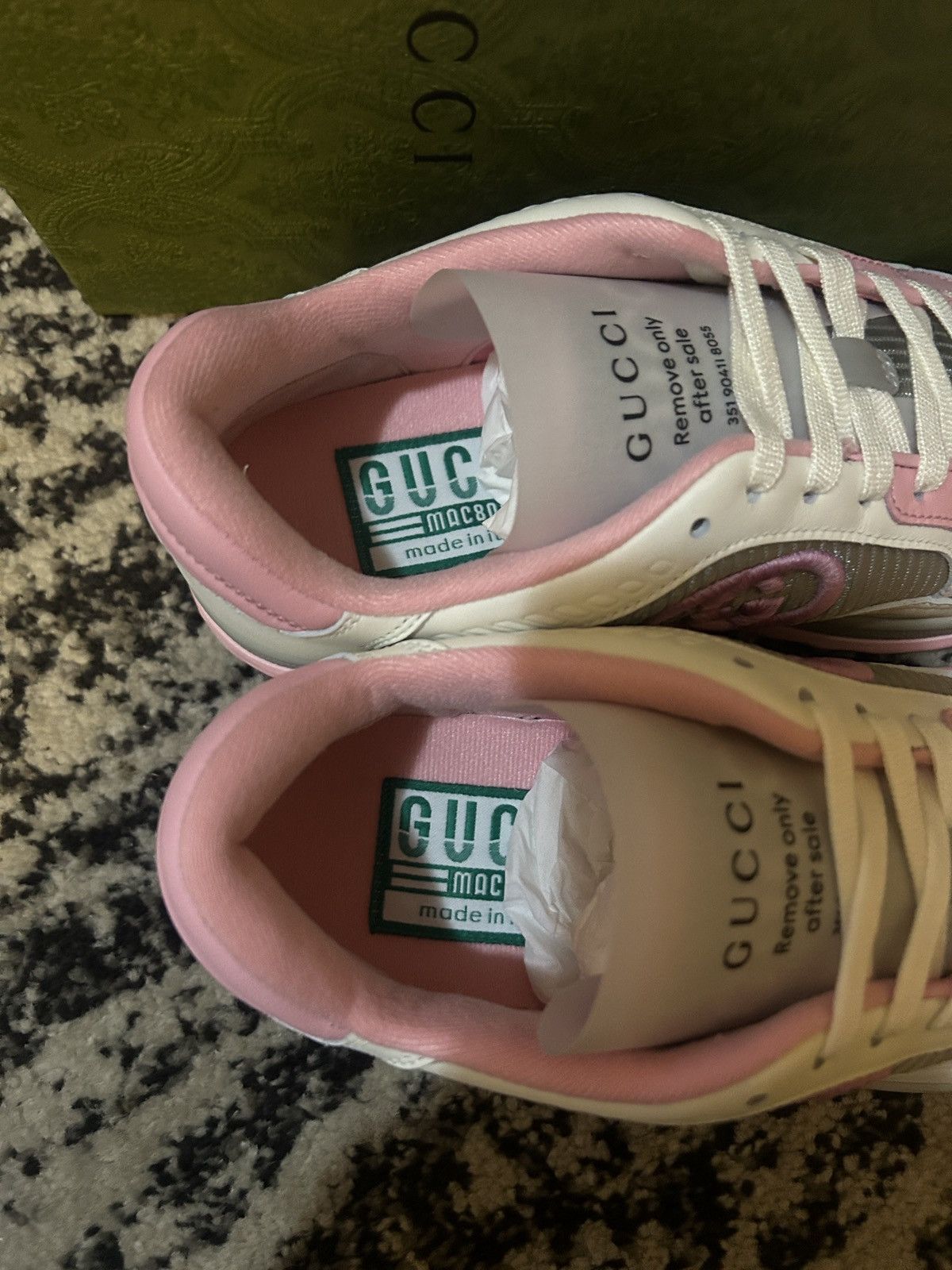 Gucci Gucci MAC80 Pink Grey Off White Sneakers Size US 7 / IT 37 - 5 Thumbnail