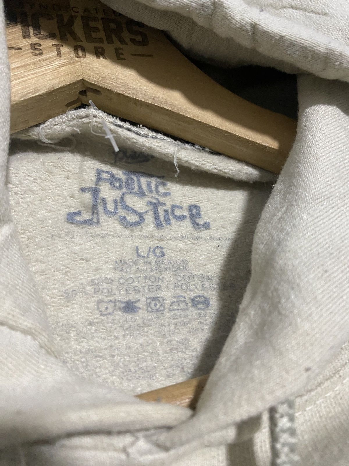 Rap Tees Poetic Justice Tupac Hoodie Pullover Big Logo Large size Size US L / EU 52-54 / 3 - 6 Thumbnail