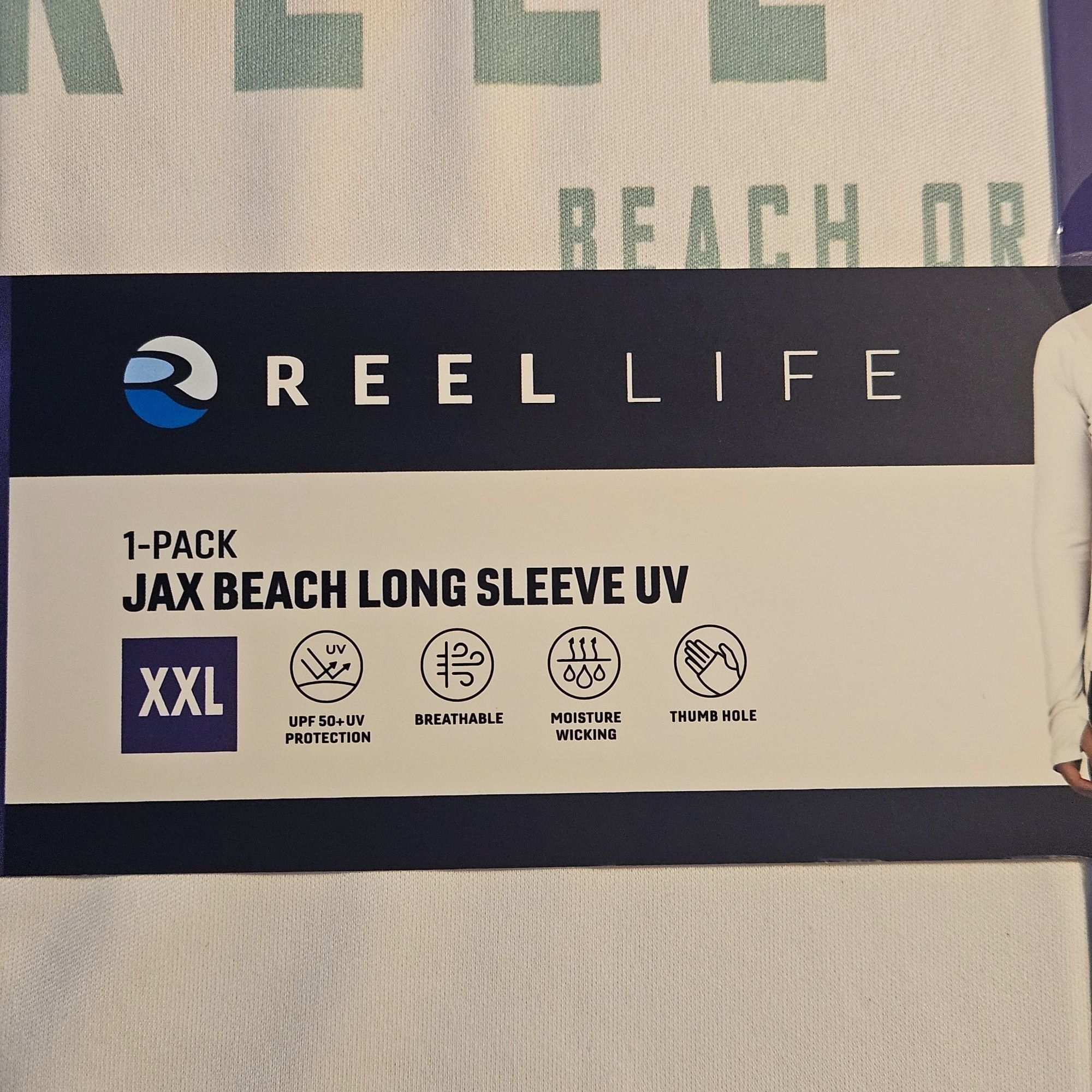 Other Reel Life NWT Women’s Jax Beach UV Long Sleeve White Top XXL Size XXL / US 16-18 / IT 52-54 - 2 Thumbnail