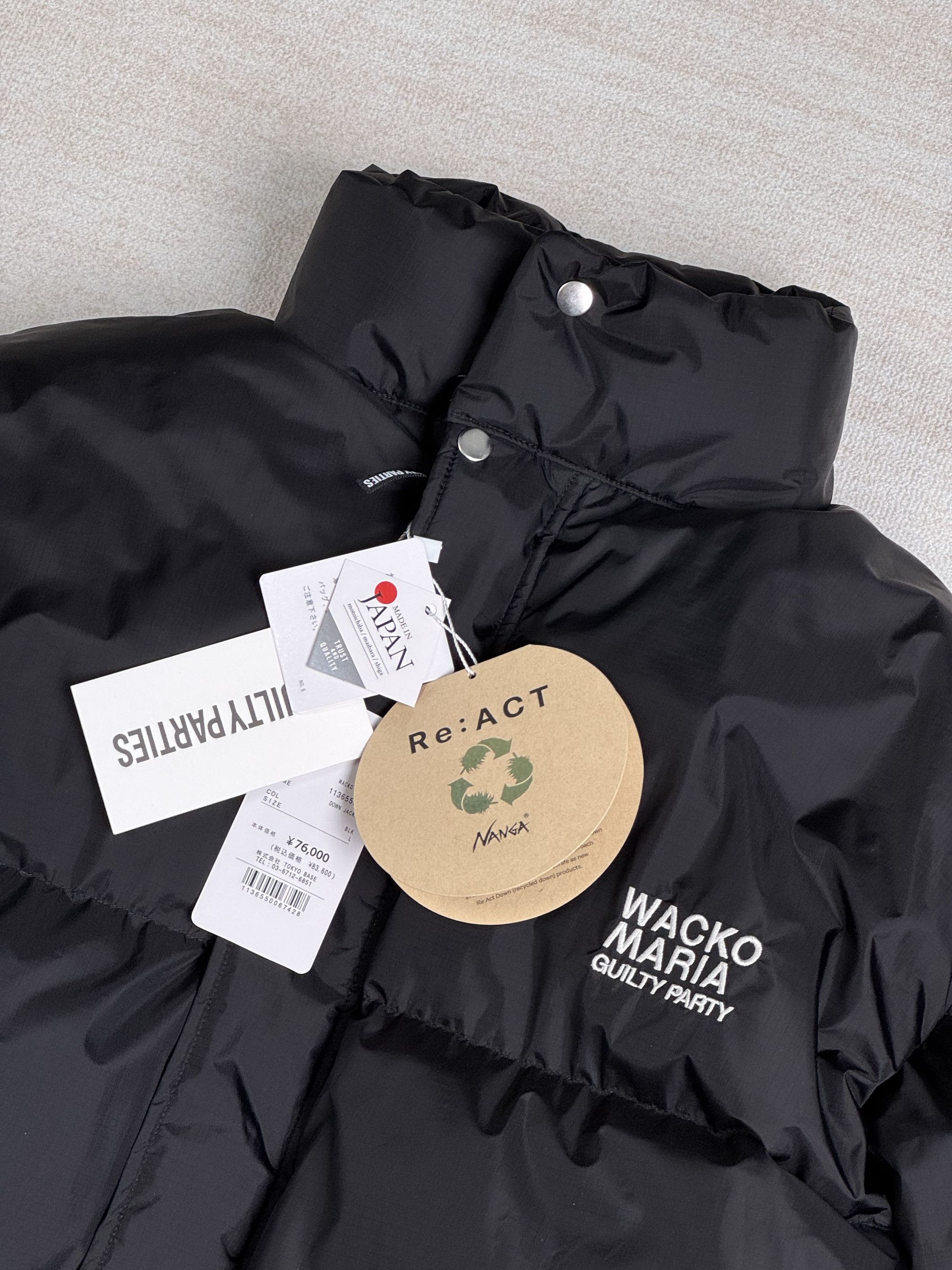 Wacko Maria NEW WITH TAG* Wacko Maria Nanga Down Jacket - BLACK Size US L / EU 52-54 / 3 - 2 Thumbnail