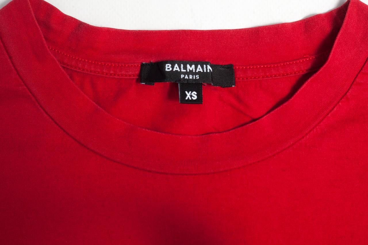 Balmain Balmain embroidered logo T-shirt Size US XS / EU 42 / 0 - 3 Thumbnail