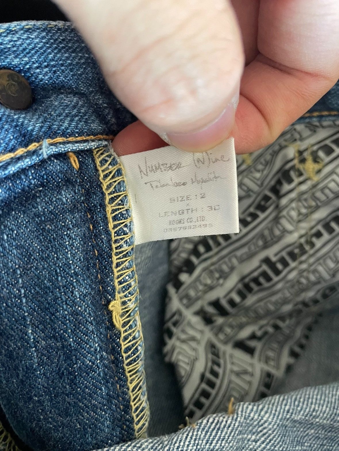 Number (N)ine Number (N)ine 03 denim jeans Size US 31 - 5 Thumbnail