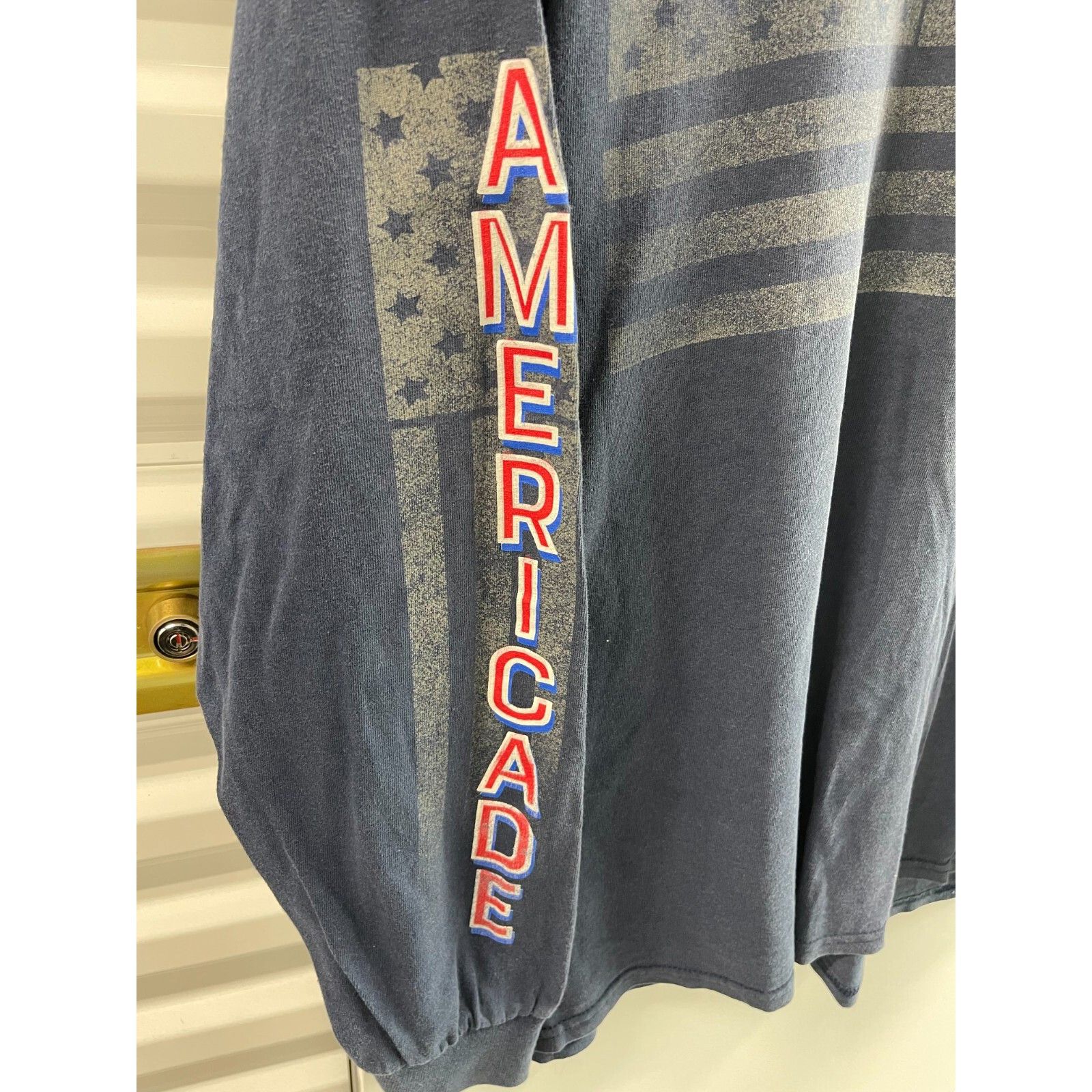 Harley Davidson VTG 90S Y2K HARLEY BIKER AMERICADE LAKE GEORGE RALLY LONG SL Size US L / EU 52-54 / 3 - 3 Thumbnail