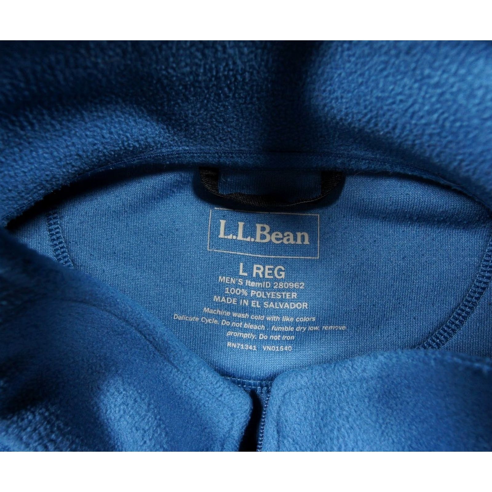 Vintage L.L. Bean Sweater Mens Large Blue Fleece Quarter Zip Pullover Outdoors Adventure Shirt Size US L / EU 52-54 / 3 - 5 Thumbnail
