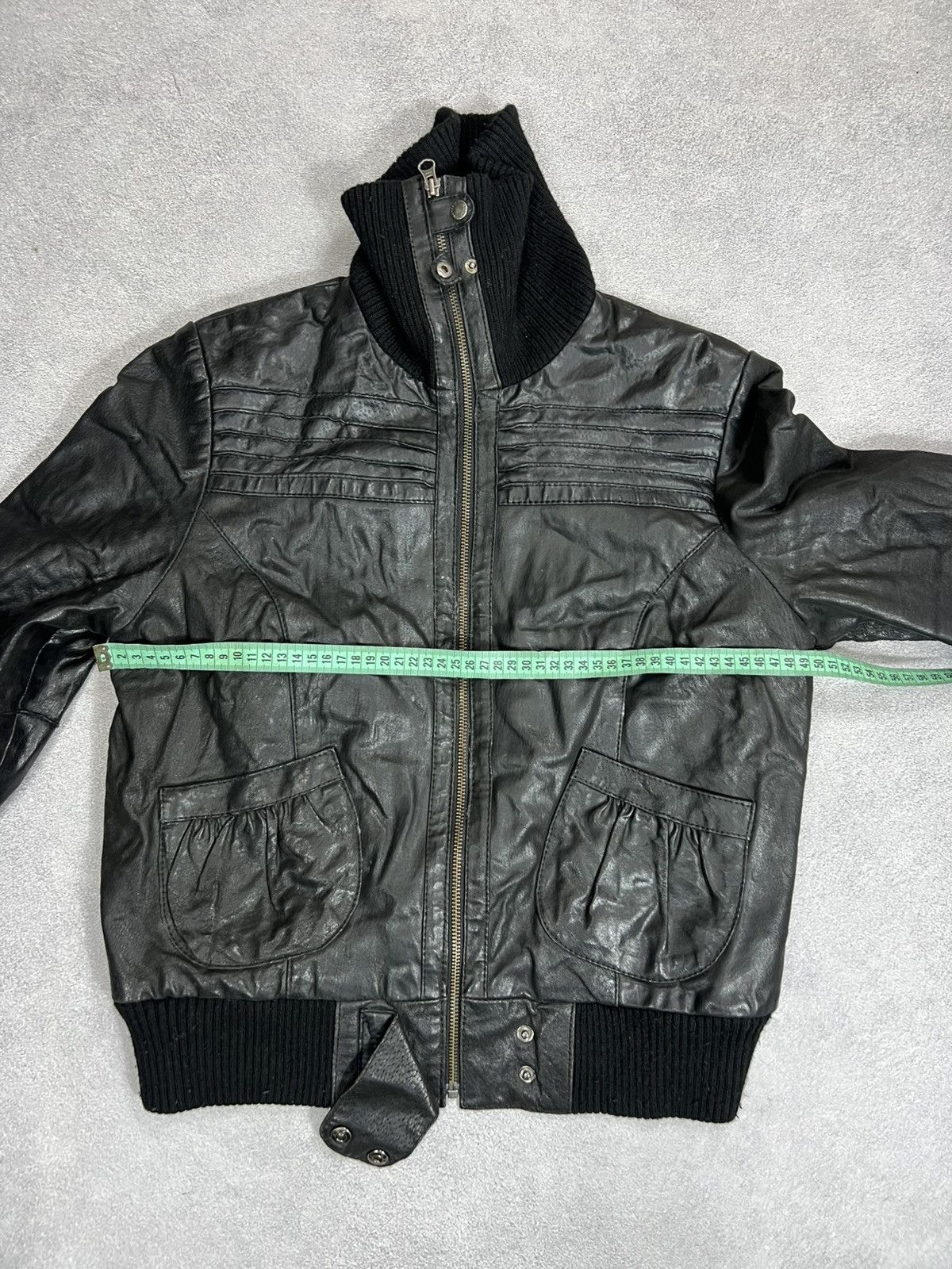 Vintage VTG Yohji Yamamoto Kanye West Ye Style Washed Leather Jacket Size US M / EU 48-50 / 2 - 11 Thumbnail