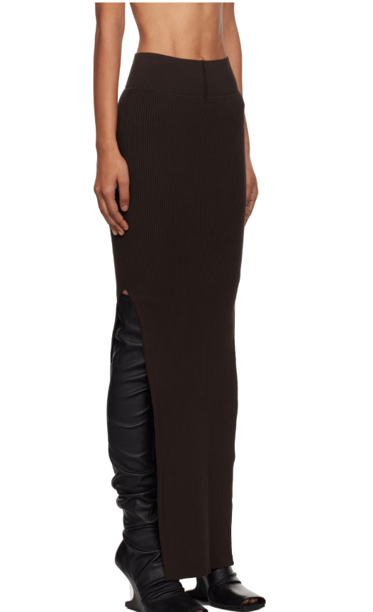 Rick Owens BNWT AW25 RICK OWENS "CONCORDIANS" RIB SACRISKIRT SKIRT XS Size 25" / US 0 / IT 36 - 11 Thumbnail
